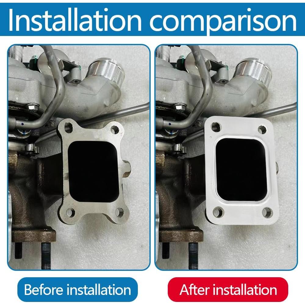 Junta de Turbo T3 Lyxheth Acero Inoxidable 4 Agujeros