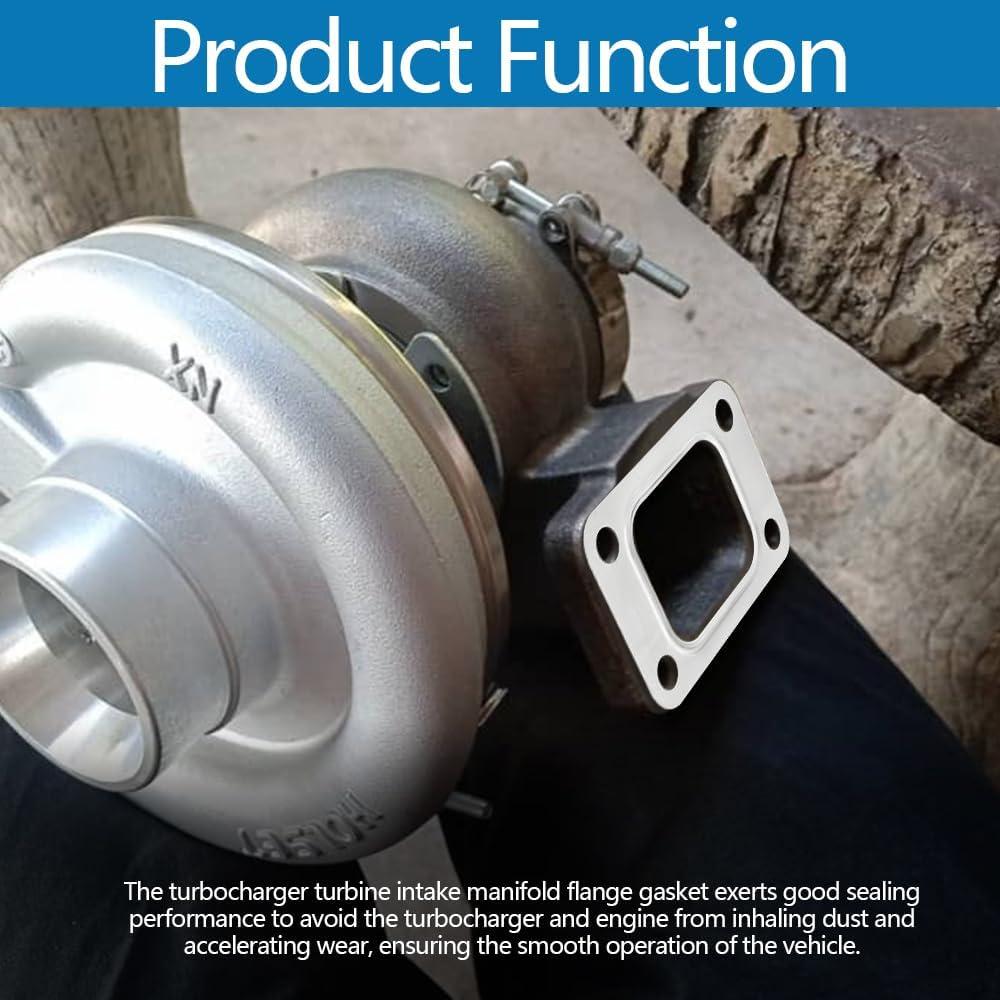 Junta de Turbo T3 Lyxheth Acero Inoxidable 4 Agujeros