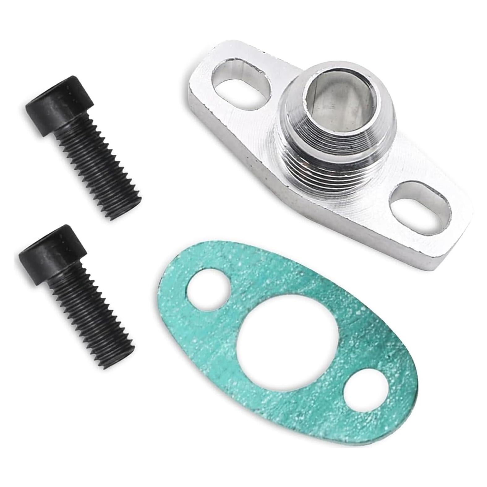 Adaptador de Desagüe de Aceite Turbo Dogary GT35 con Junta y Tornillos