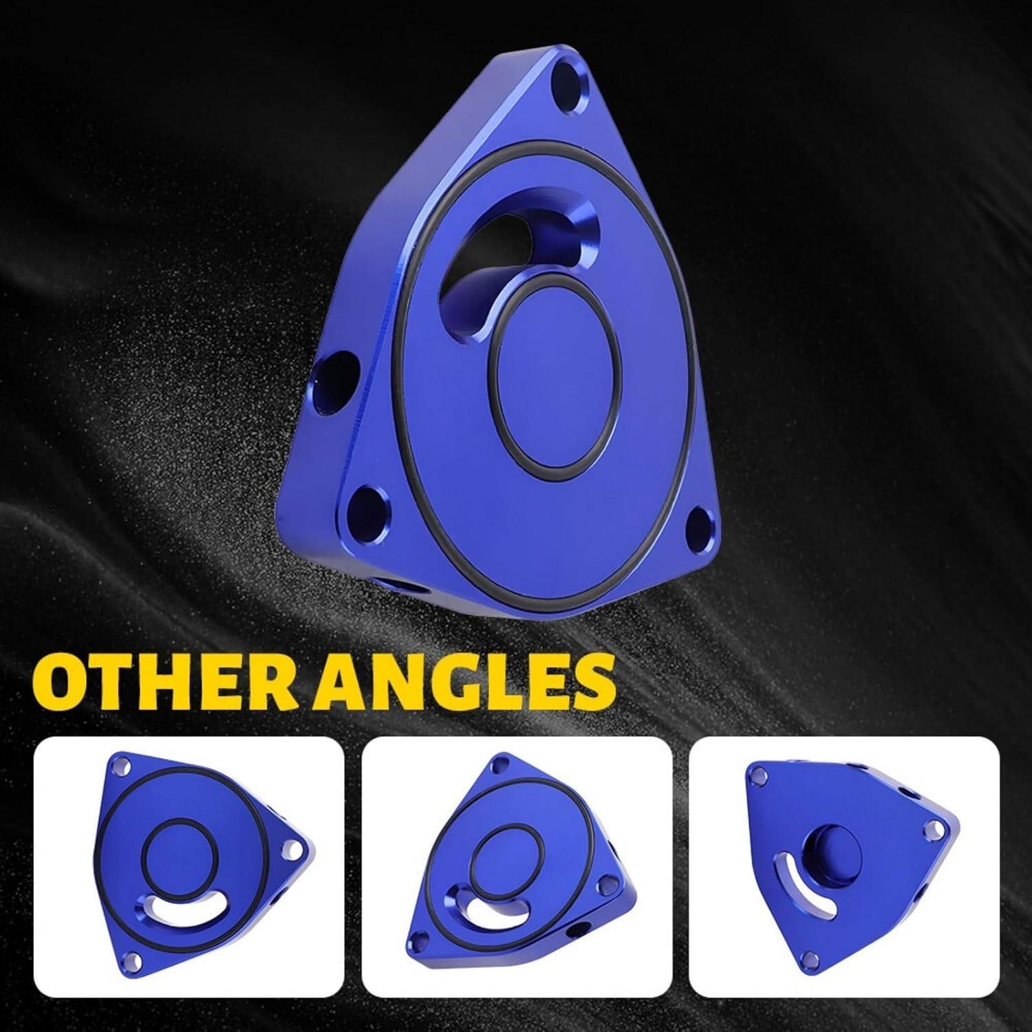 Placa Espaciadora BOV Turbo RselectMet Honda Civic 1.5T Azul