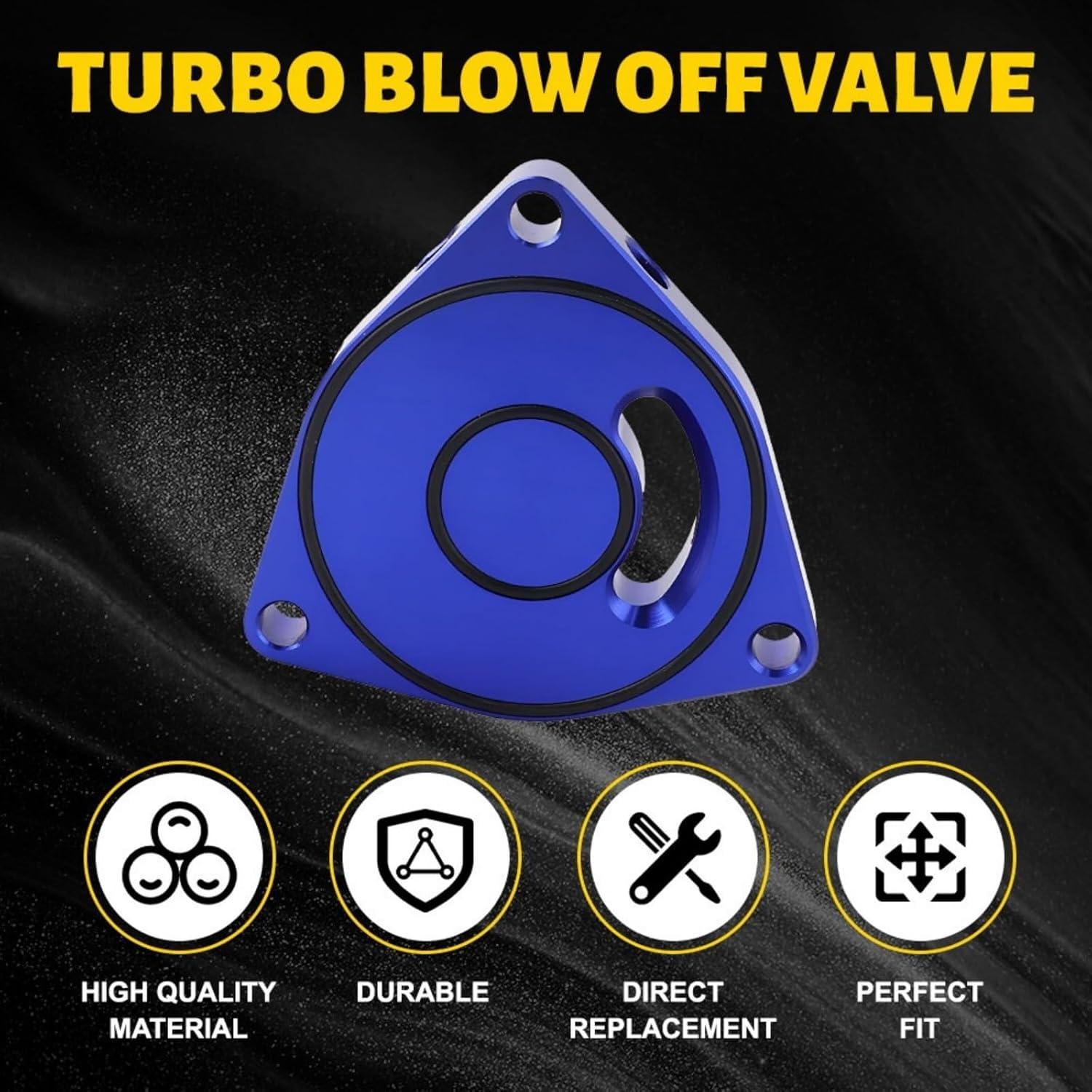 Placa Espaciadora BOV Turbo RselectMet Honda Civic 1.5T Azul