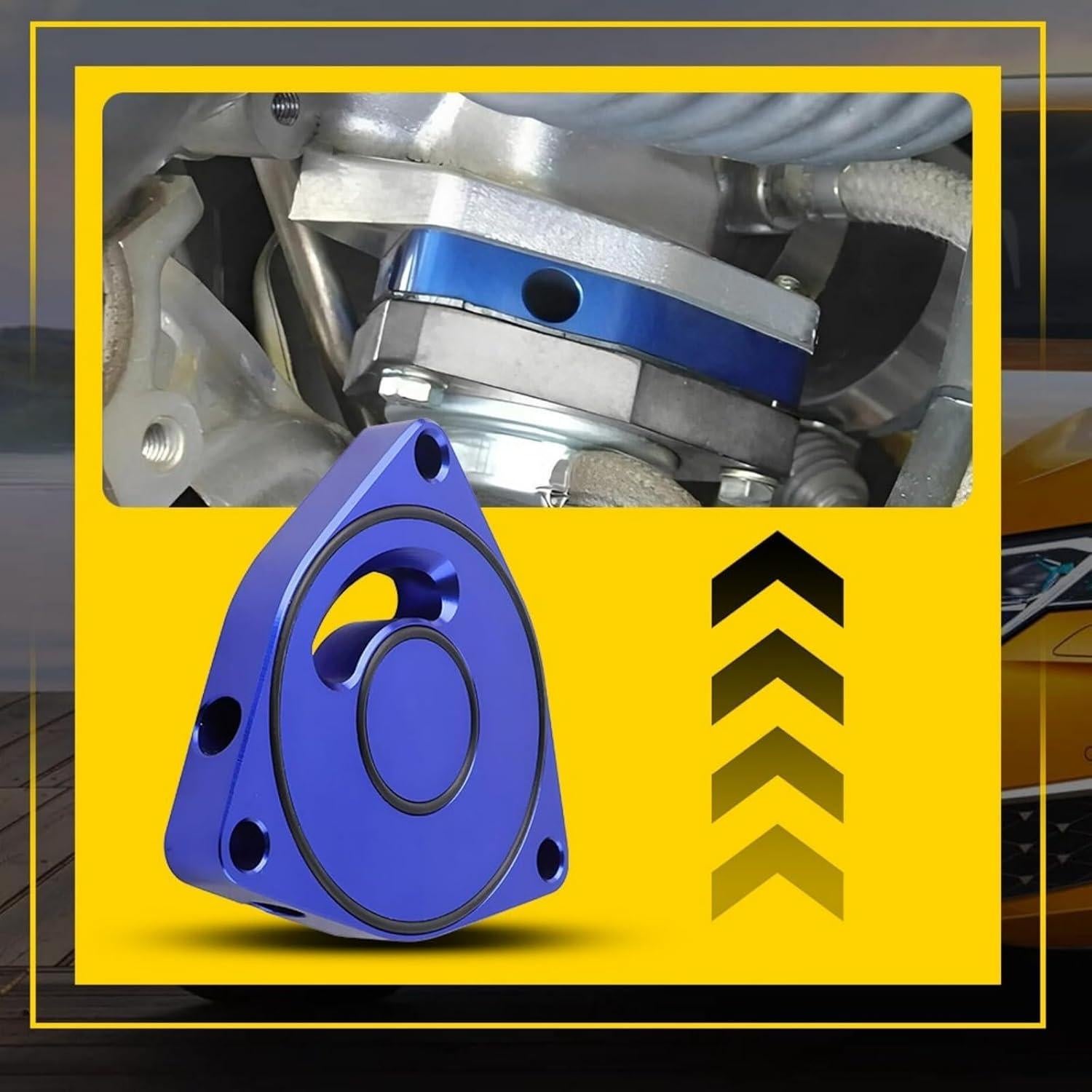 Placa Espaciadora BOV Turbo RselectMet Honda Civic 1.5T Azul