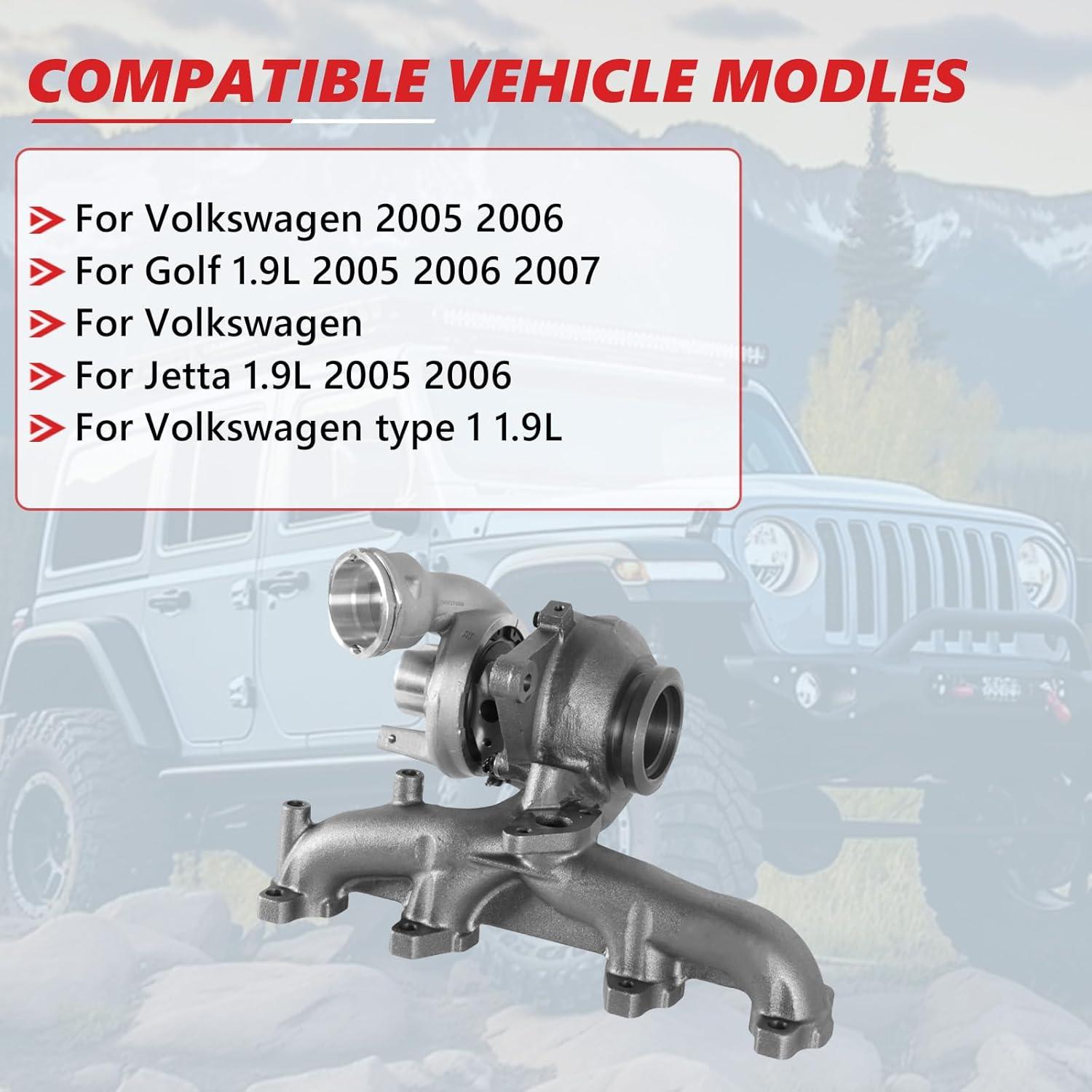 Turbocompresor ZDKK para Volkswagen 1.9L 2005-2007 OE 038253014Q