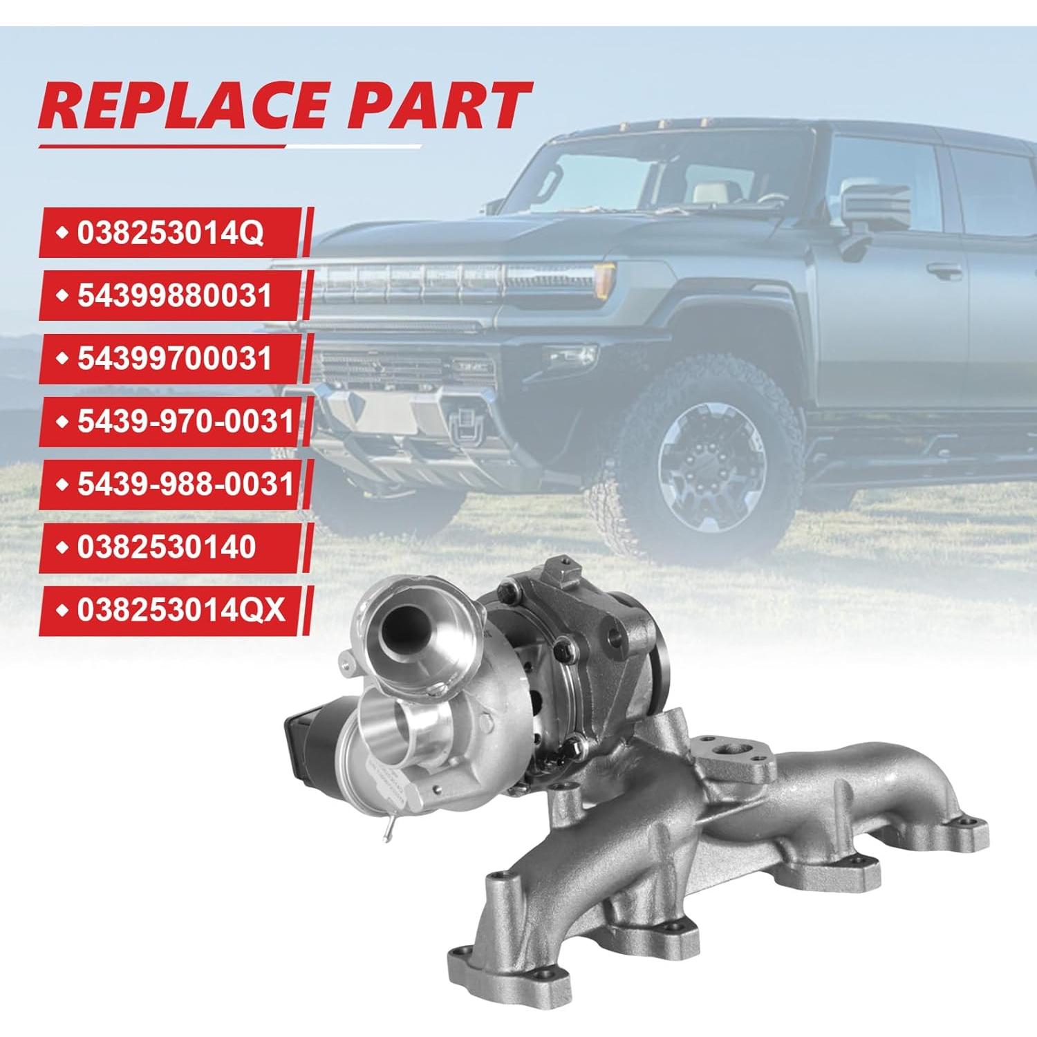 Turbocompresor ZDKK para Volkswagen 1.9L 2005-2007 OE 038253014Q