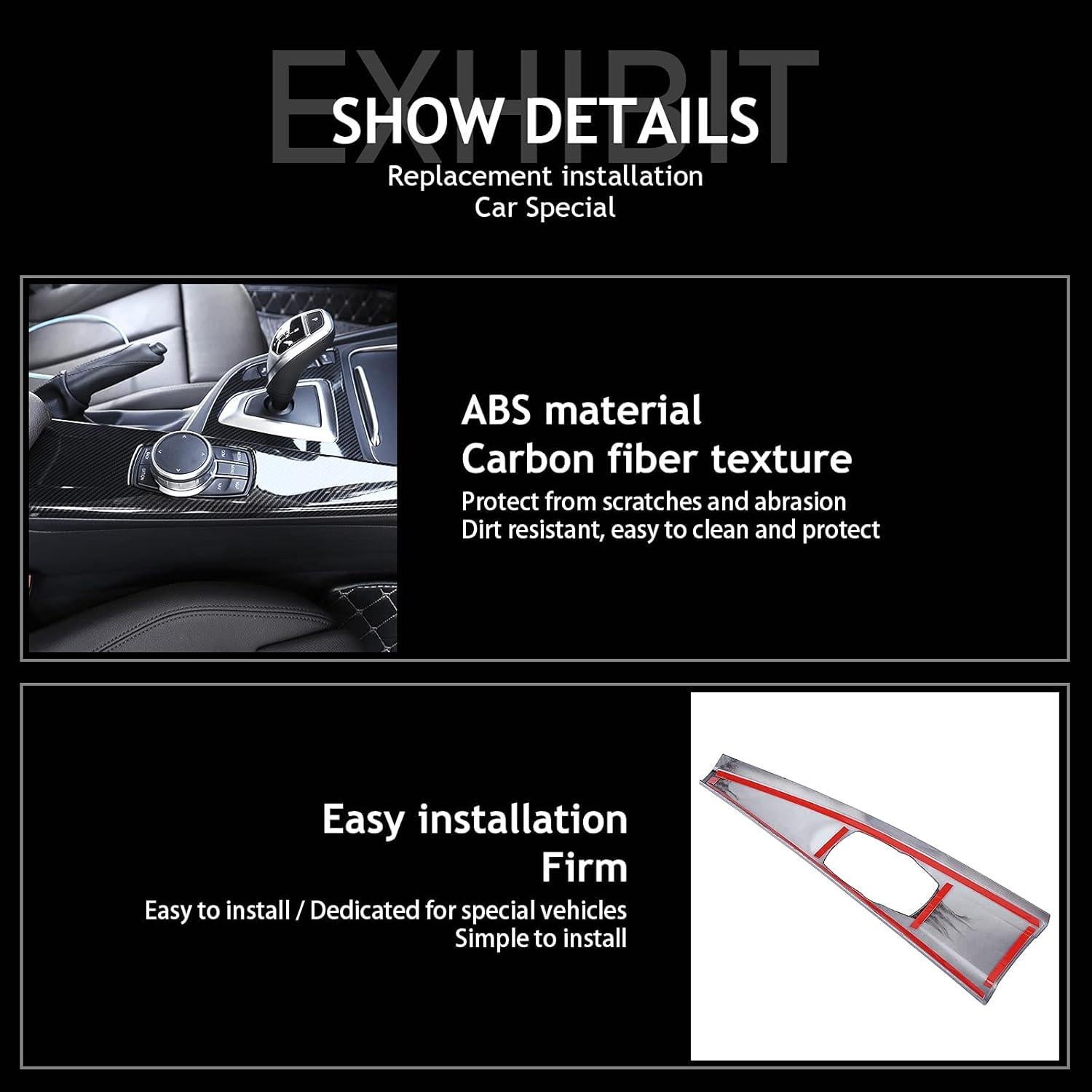 Cubierta Panel Multimedia BMW F30 F34 F36 Fibra Carbono