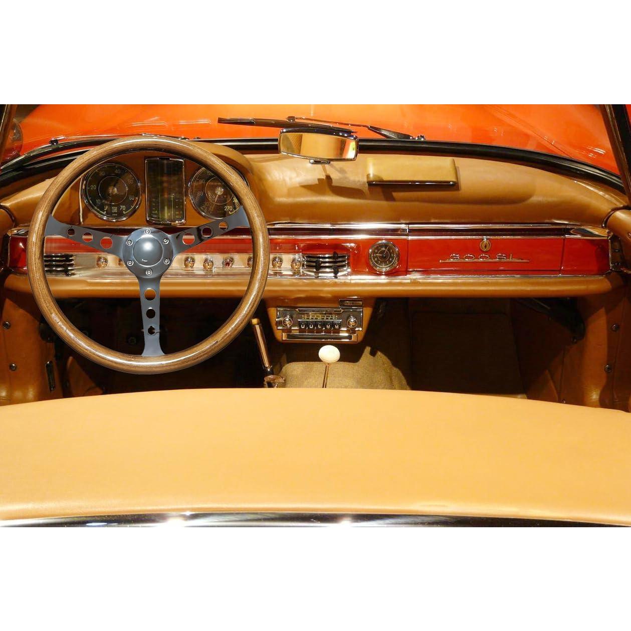 Volante de Madera Hiracing Wood-380 38 cm Ajuste Universal