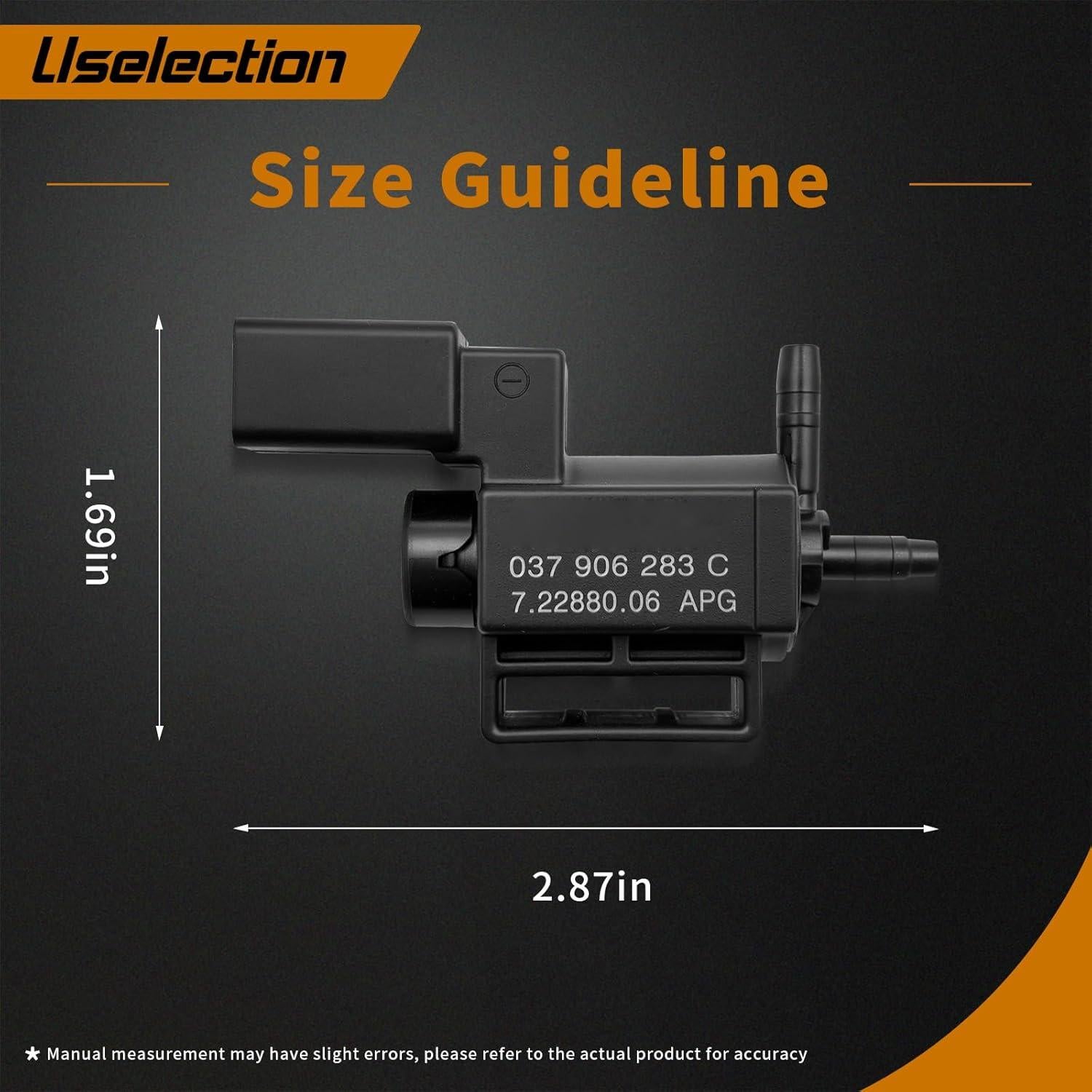 Válvula de Solenoide Turbo Audi VW 037906283C 0.1kg