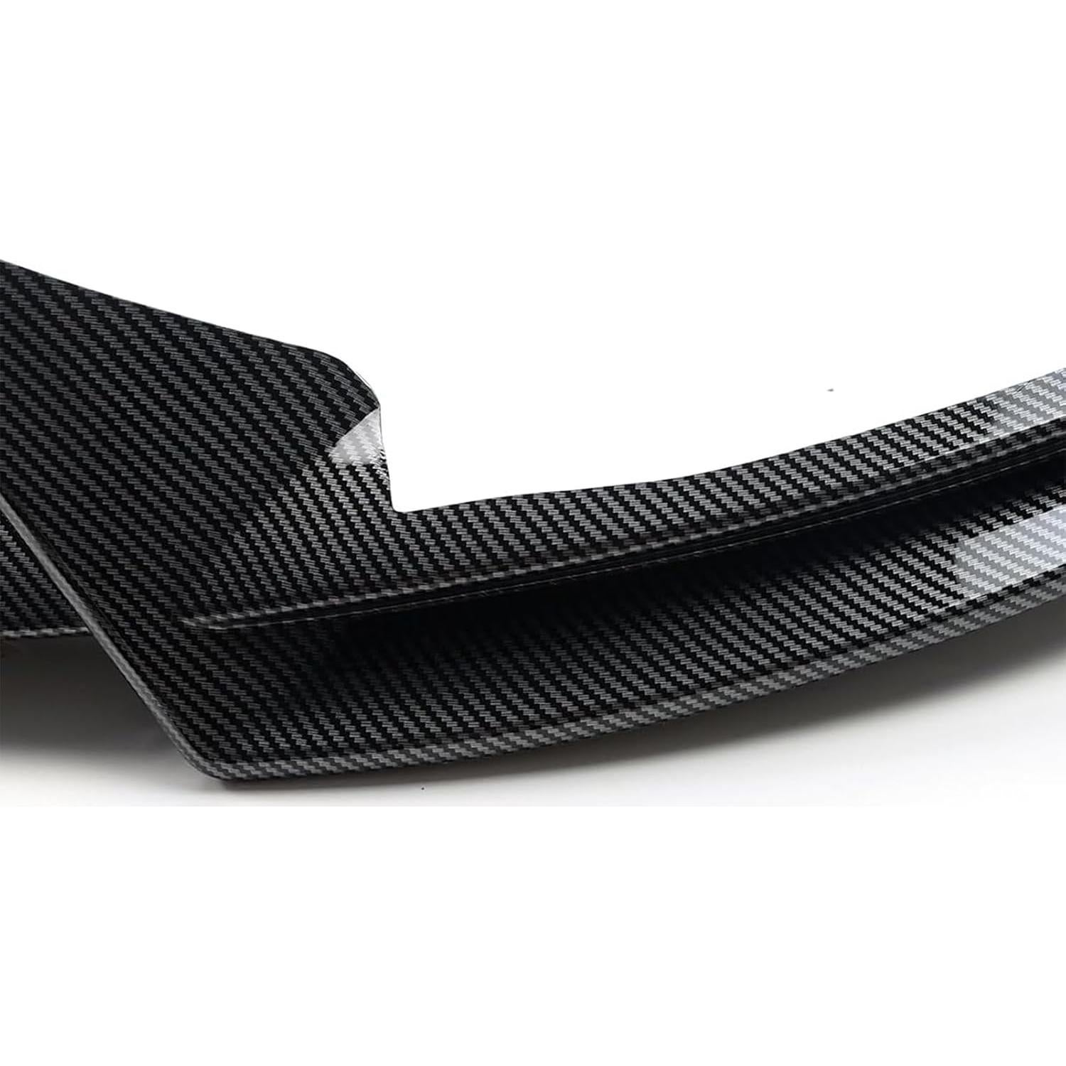 Labio Frontal 3 Piezas ABS para Tesla Model Y 2020-2024 Carbono