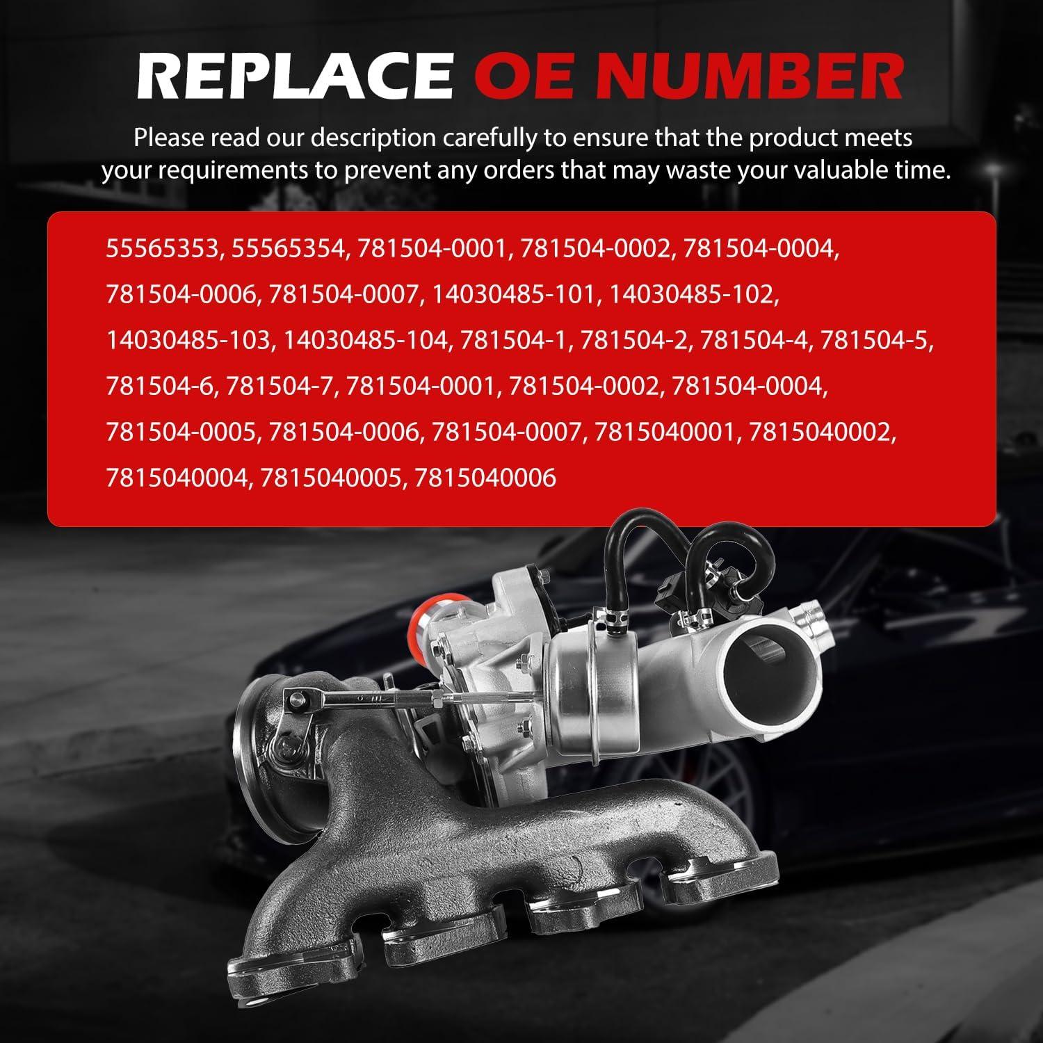 Turbo Cargador Autodevil 55565353 Compatible Trax, Cruze, Sonic