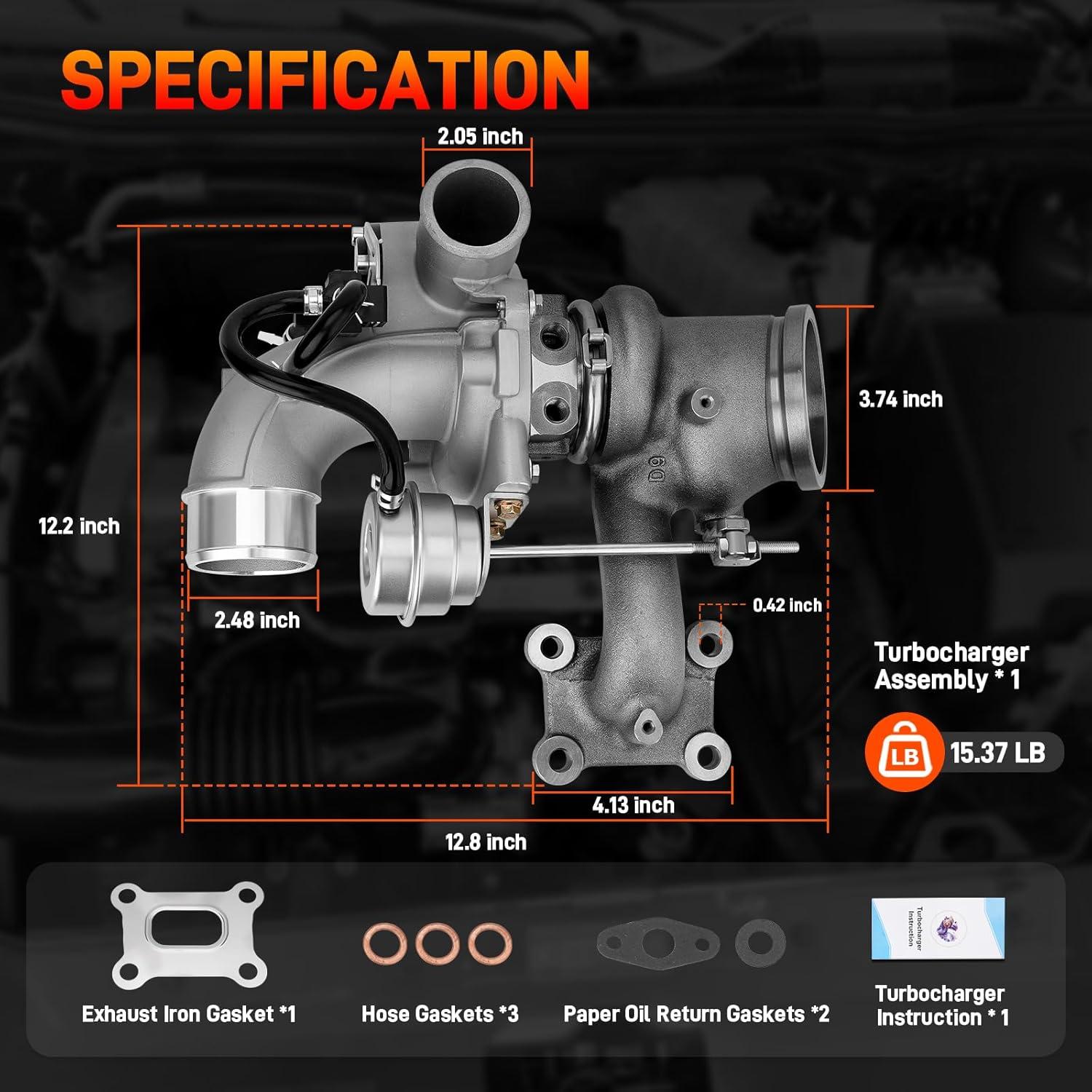 Turboalimentador GDUKOP 2.0L Ecoboost Compatible Ford Lincoln