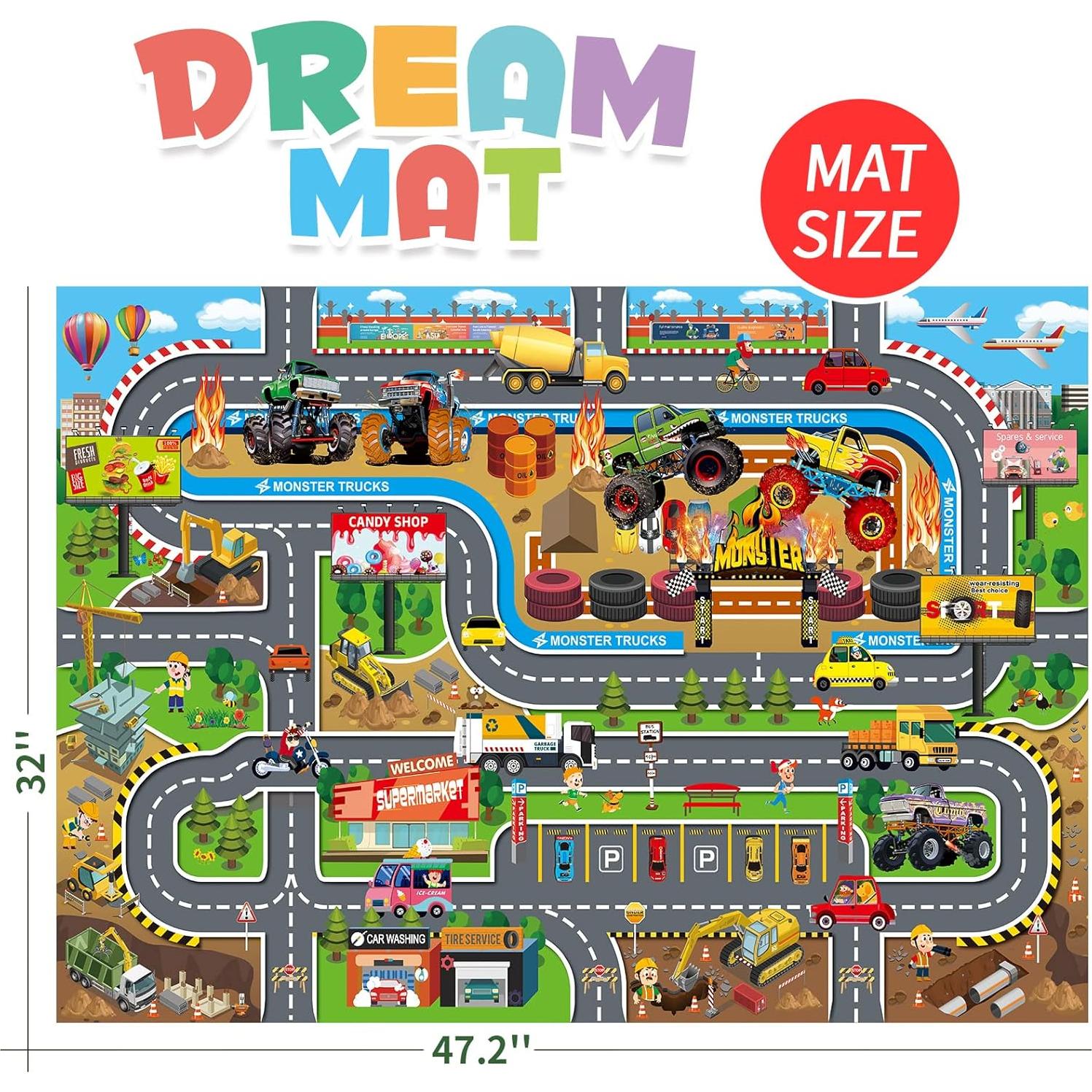 Alfombra de Juego Oriate Ciudad Moderna 120x80 cm Educativa