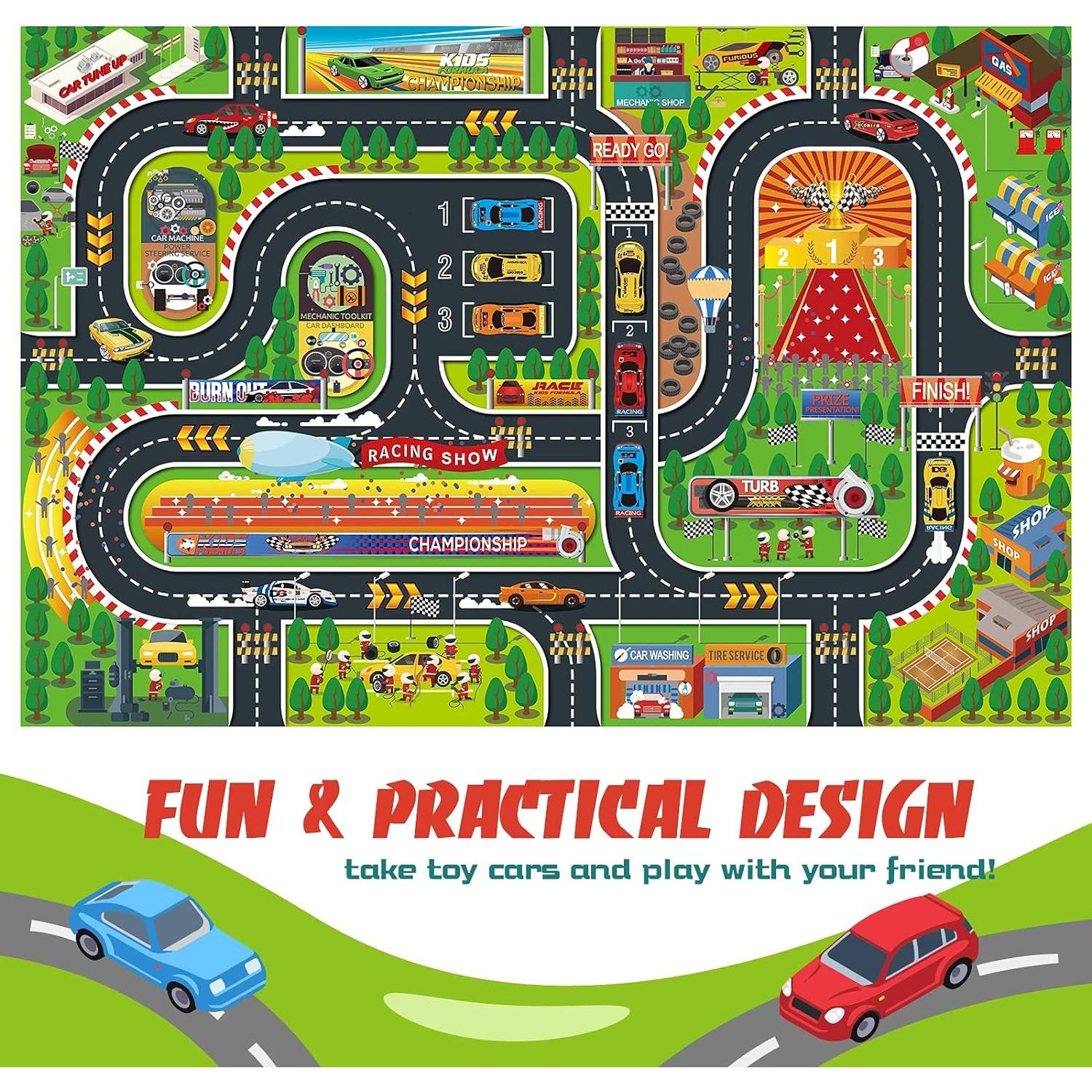 Alfombra de Juego Oriate Ciudad Moderna 120x80 cm Educativa