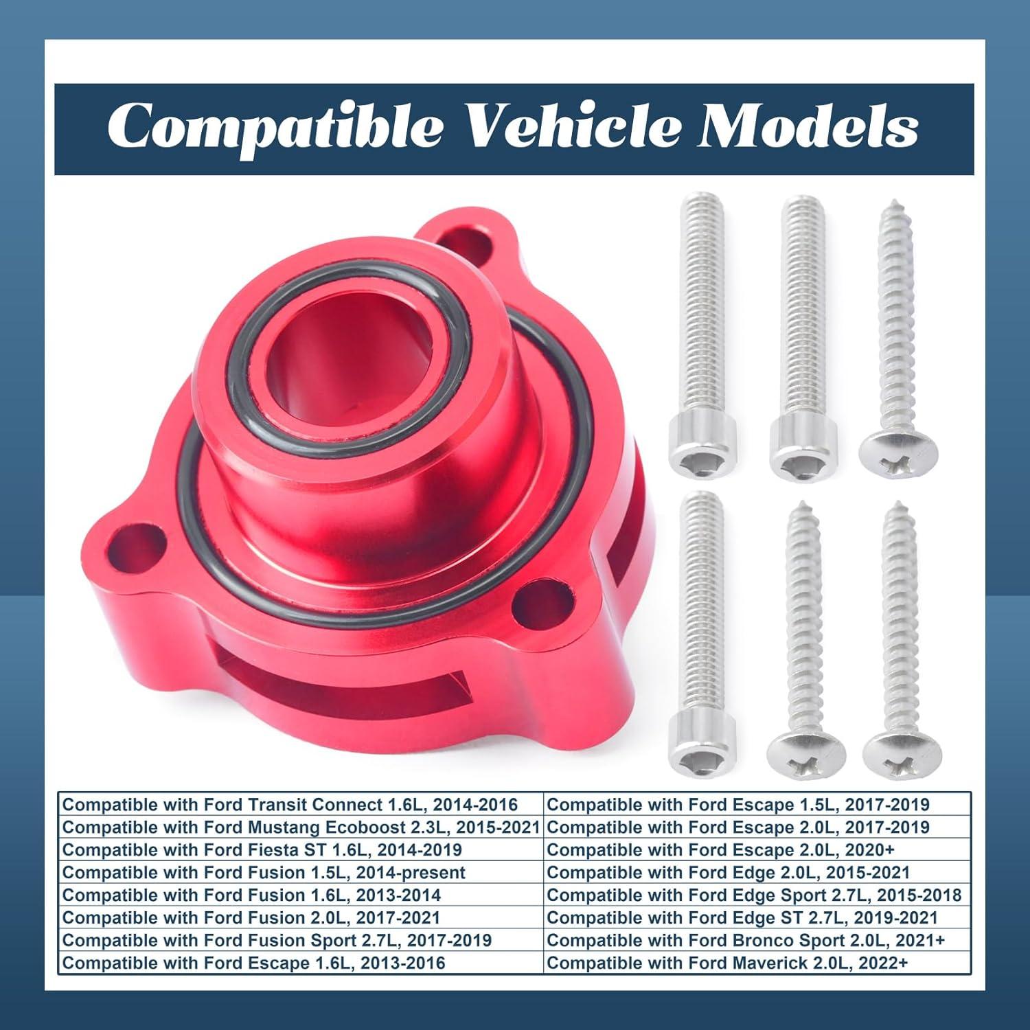 Adaptador de Válvula de Alivio Esttlamer Rojo para Ford 1.5-2.7L
