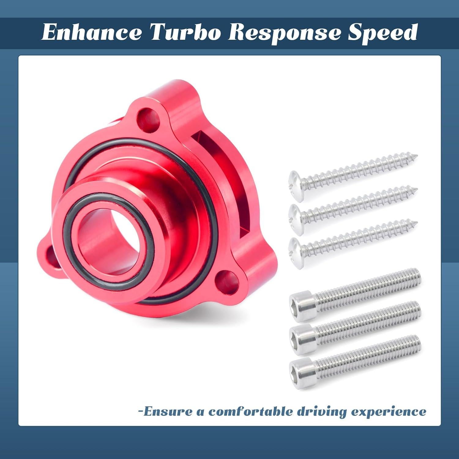 Adaptador de Válvula de Alivio Esttlamer Rojo para Ford 1.5-2.7L