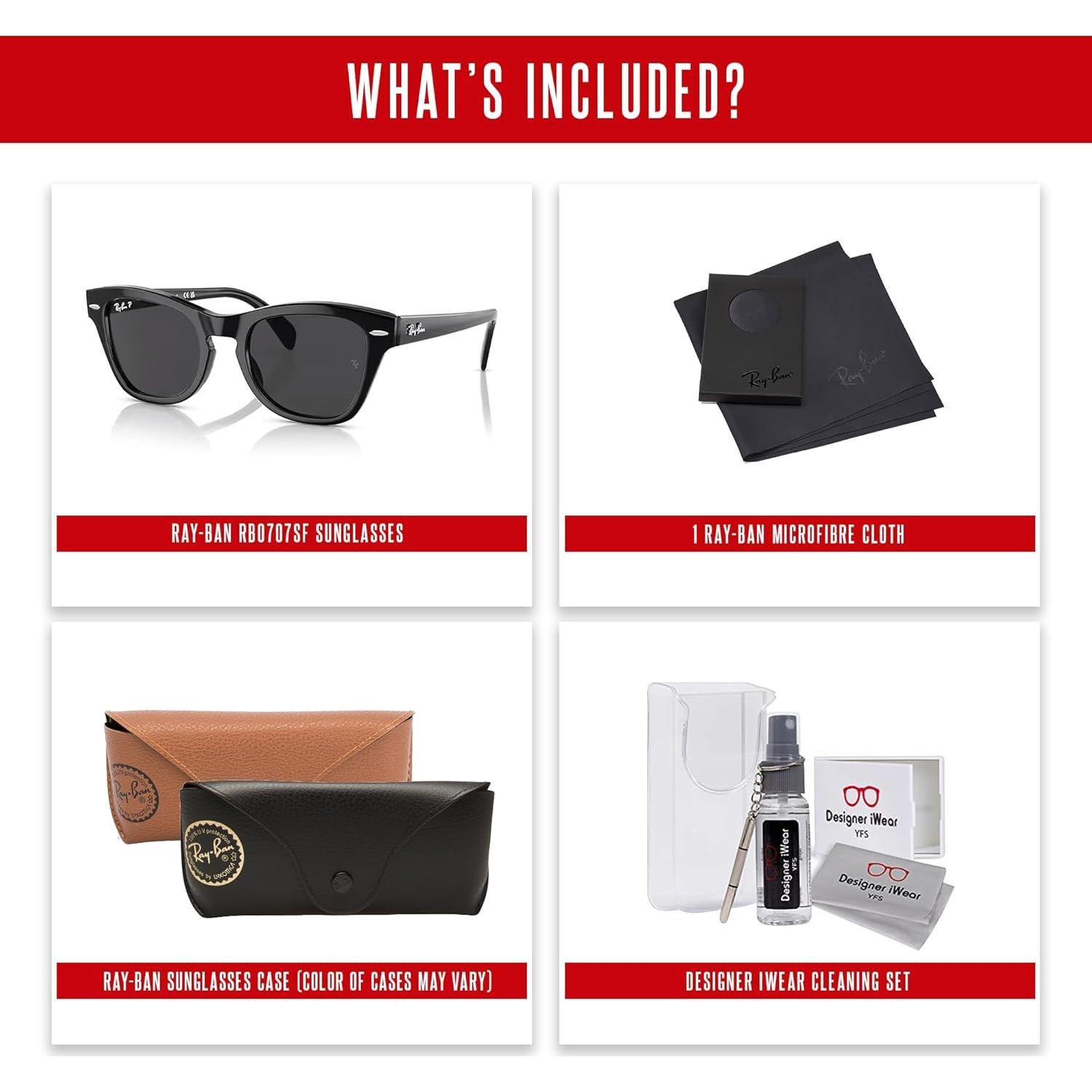 Gafas de sol Ray-Ban RB7070SF Polarizadas Unisex + Kit Accesorios