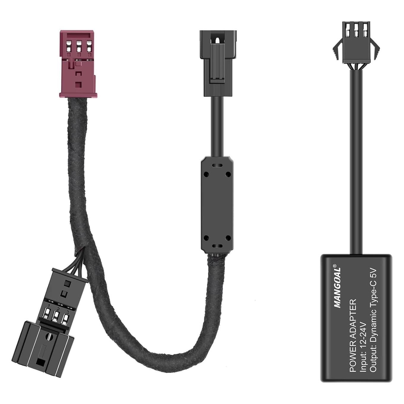 Adaptador de Alimentación para Cámara de Tablero Mangoal - 3 Pines BMW