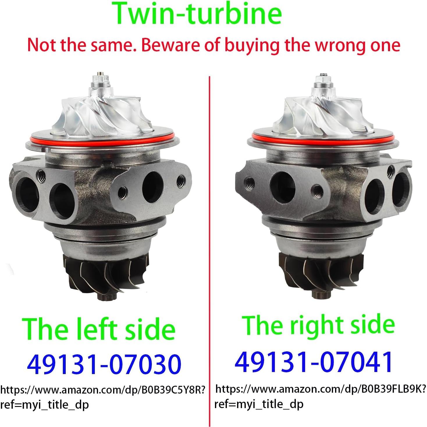 Cuchillas de Turbina Haturbo 49131-07041 para BMW N54 3.0L