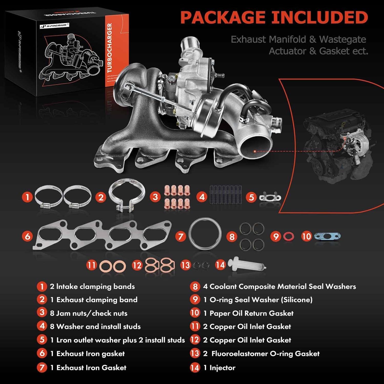 Turboalimentador A-Premium para Chevy y Buick 1.4L 2011-2021