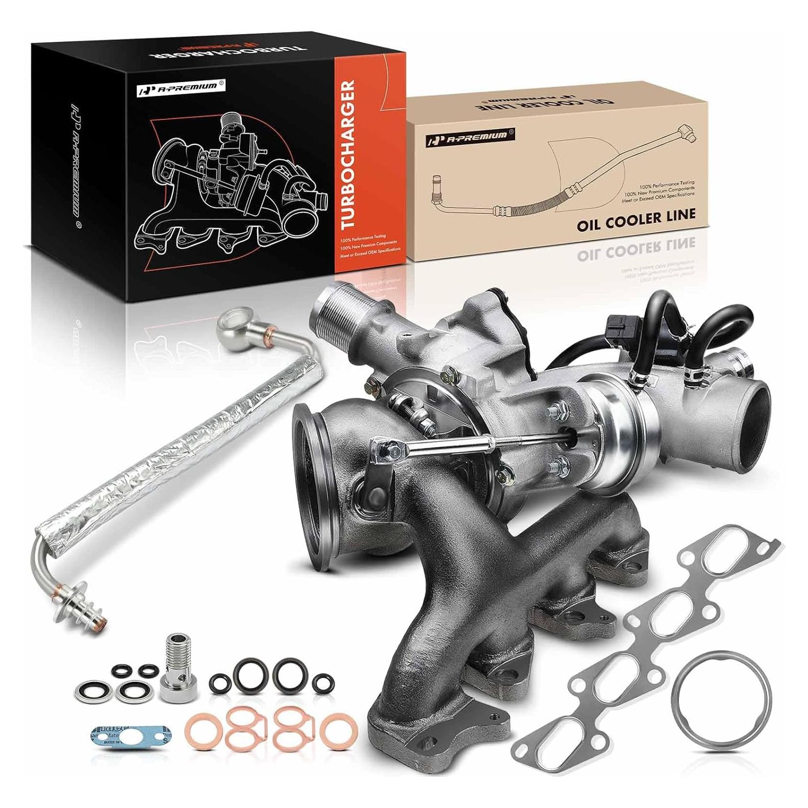 Kit Turbocompresor A-Premium con Línea de Aceite 1.4L Chevy/Buick