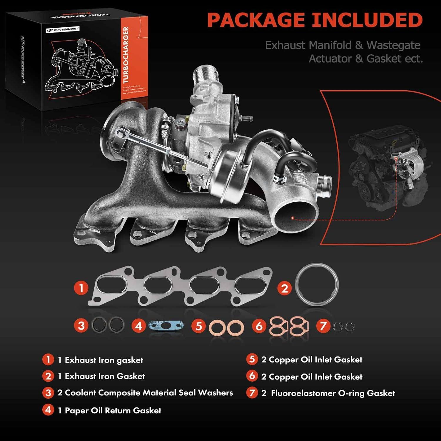 Kit Turbocompresor A-Premium con Línea de Aceite 1.4L Chevy/Buick