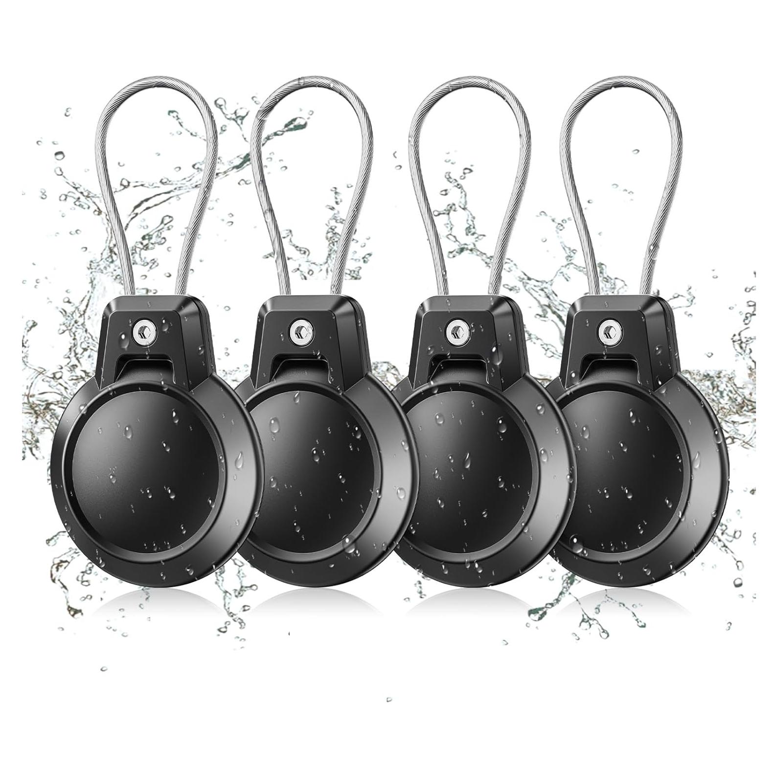 Soporte AirTag Gitfos impermeable - Paquete de 4 fundas