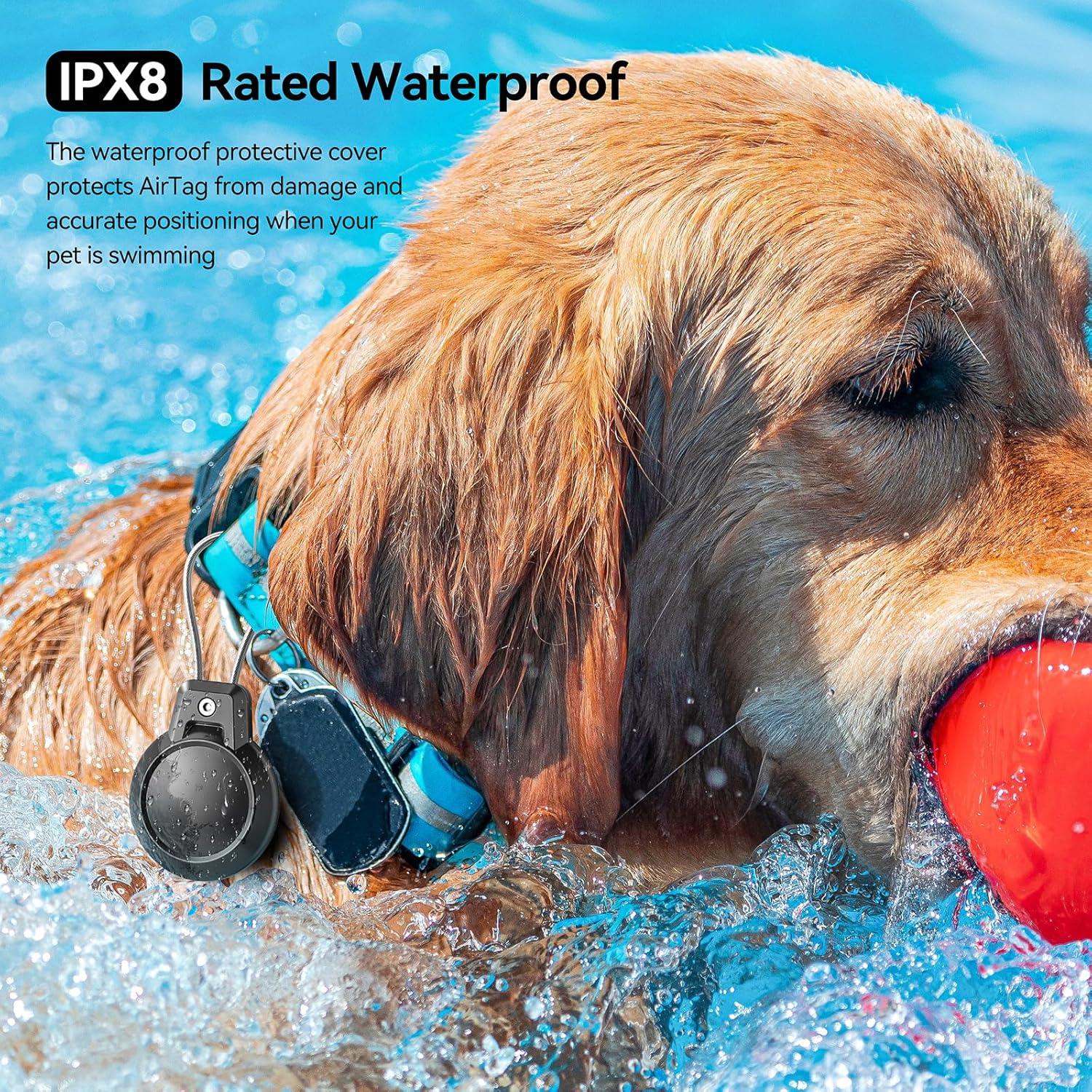 Soporte AirTag Gitfos impermeable - Paquete de 4 fundas