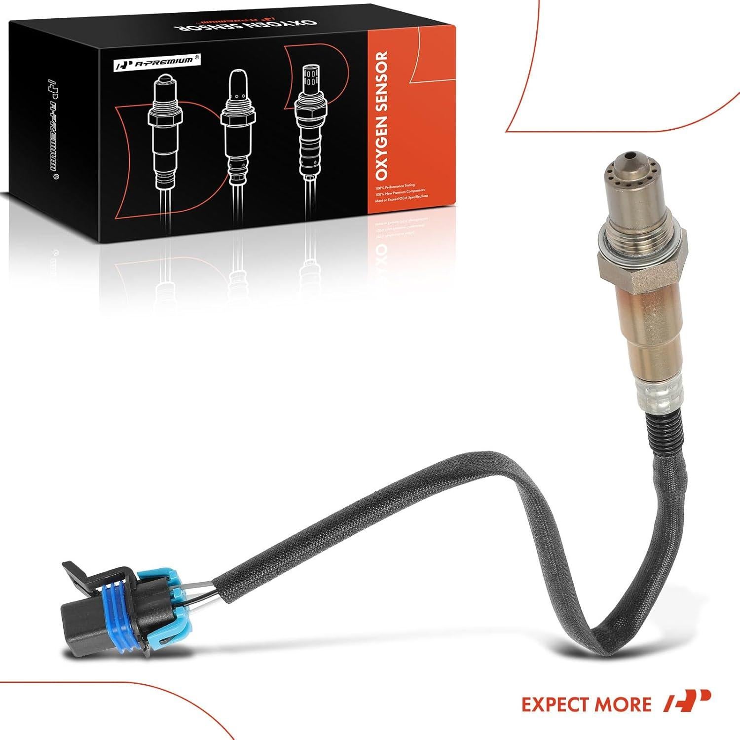 Sensor de Oxígeno O2 A-Premium para Chevy, GMC, Cadillac - 375 mm