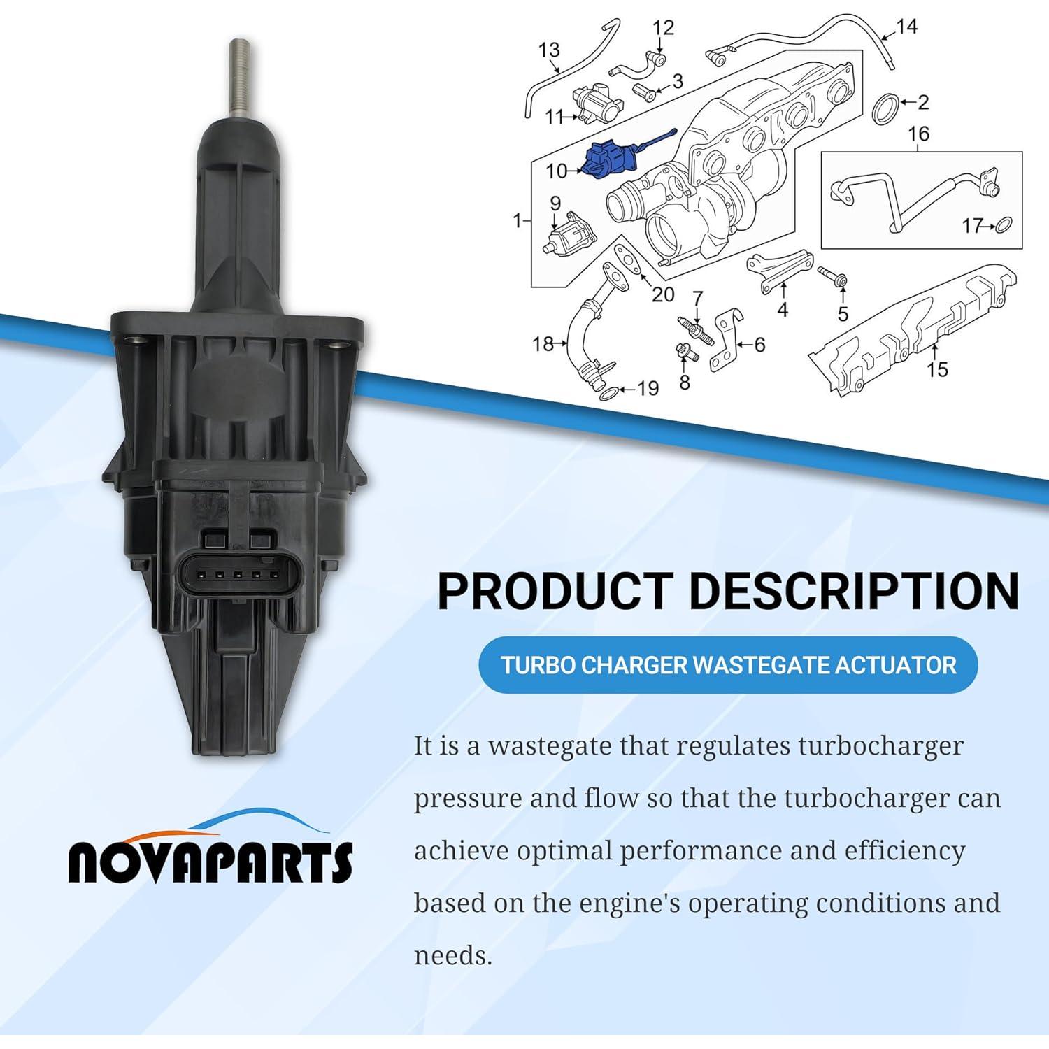 Actuador de Válvula de Desviación Turbo NOVAPARTS 2.0L BMW