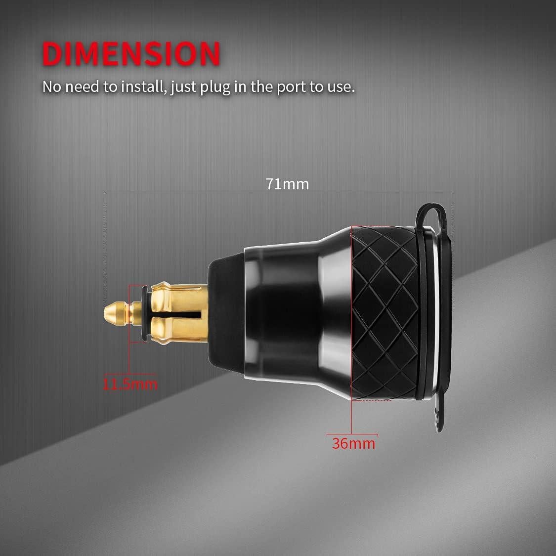 Adaptador Cargador USB Doble DaierTek QC 3.0 para Motocicleta