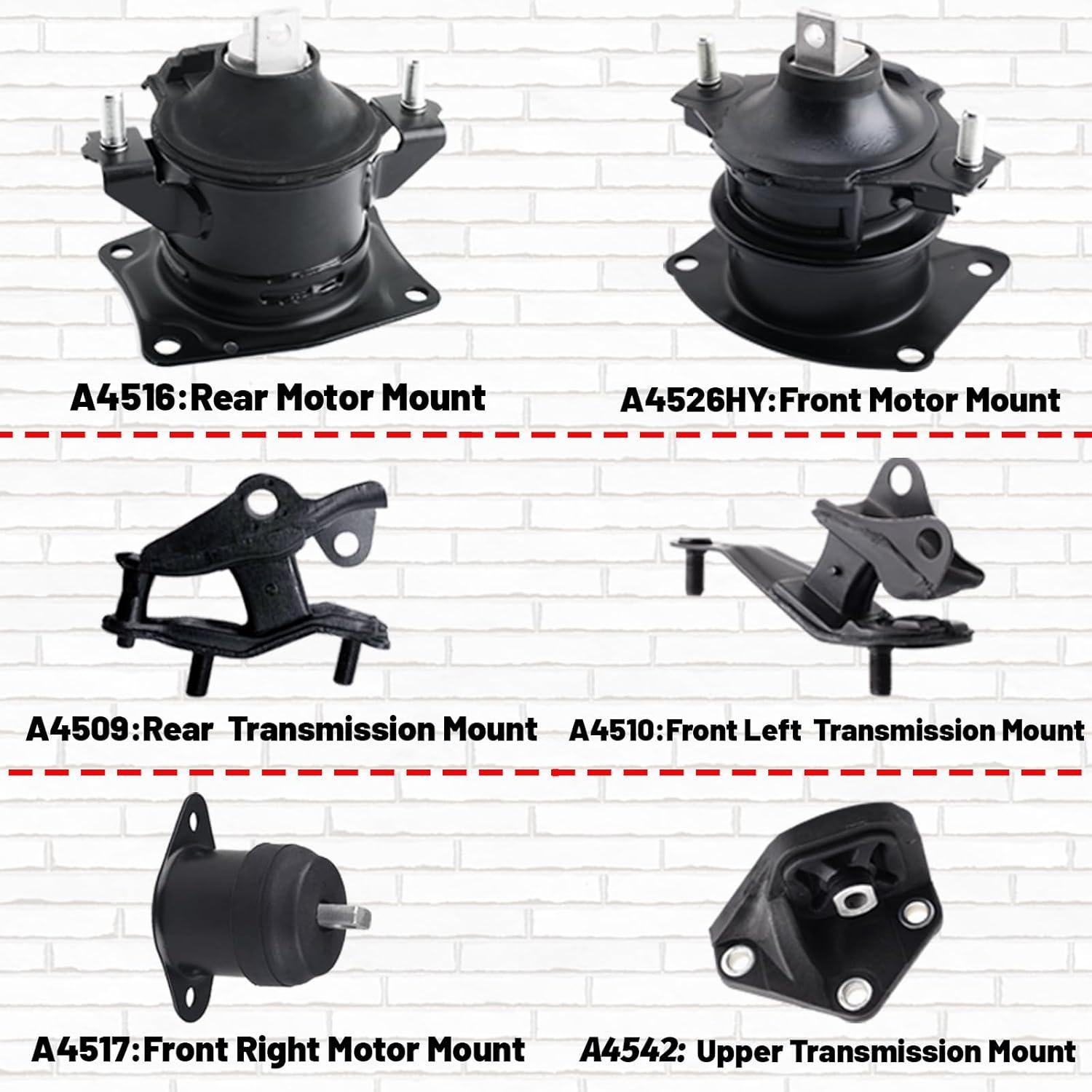 Kit de Montaje Motor y Transmisión Gdydi para Accord 2003-2007 2.4L