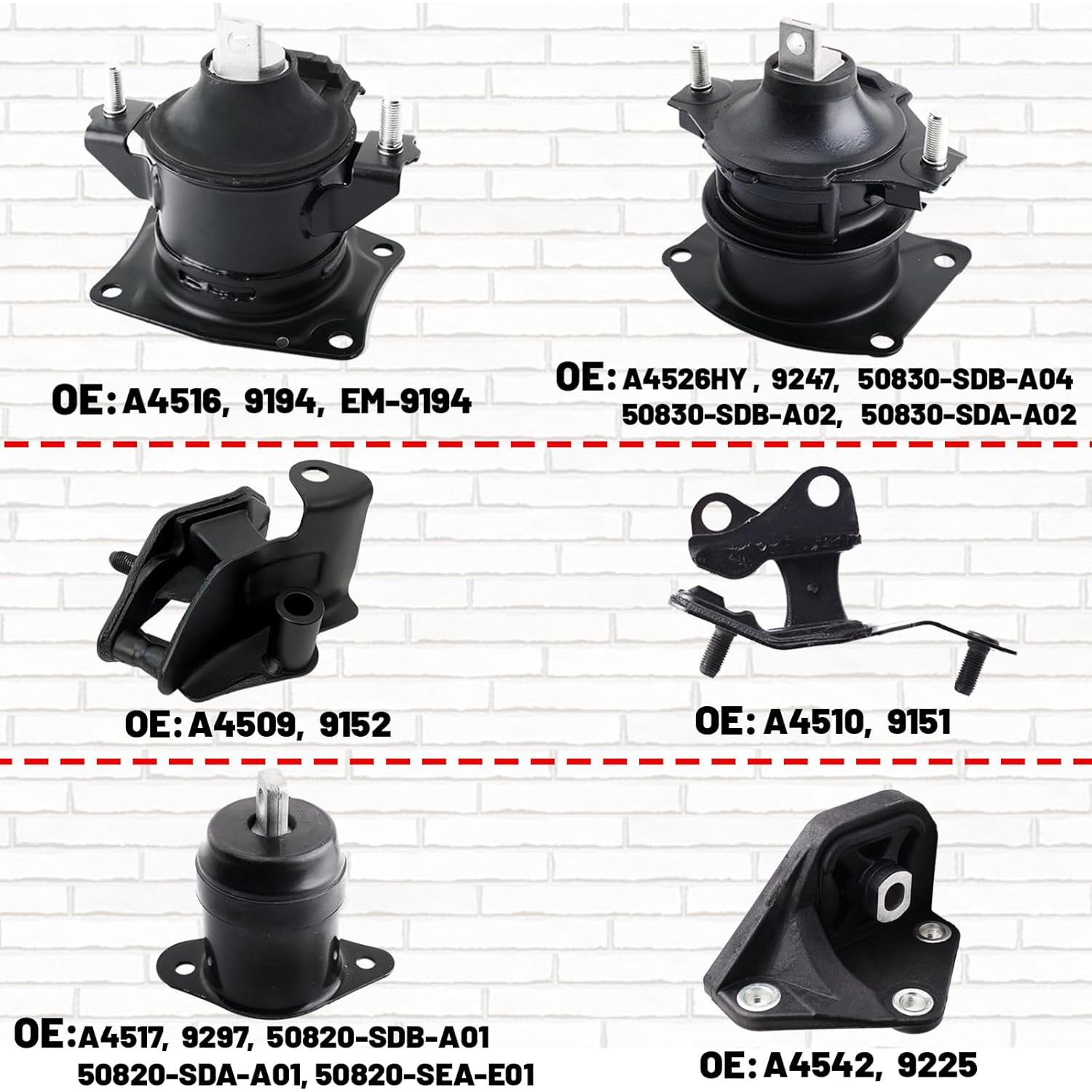 Kit de Montaje Motor y Transmisión Gdydi para Accord 2003-2007 2.4L