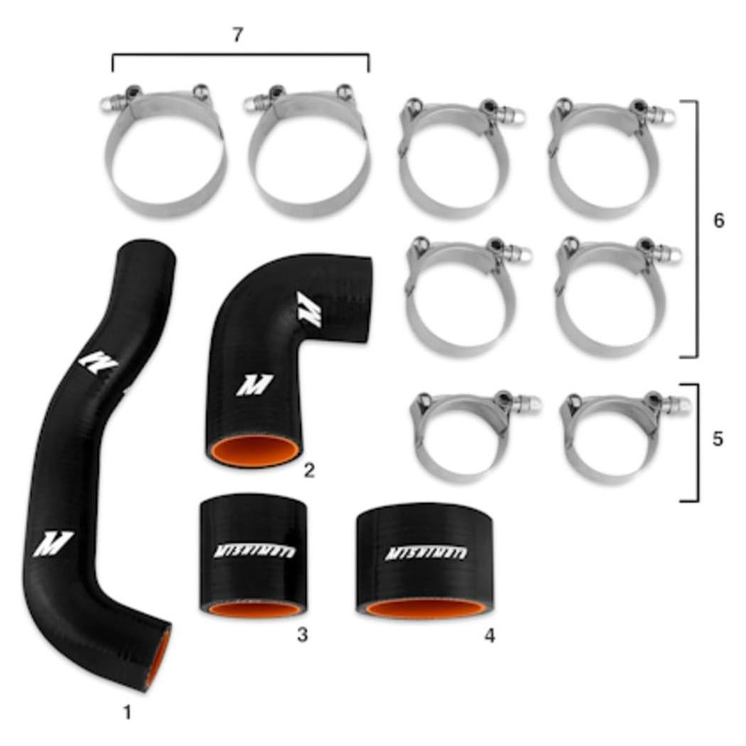 Mangueras de Intercooler Silicona Mishimoto Subaru STI 2004-2007 Negro