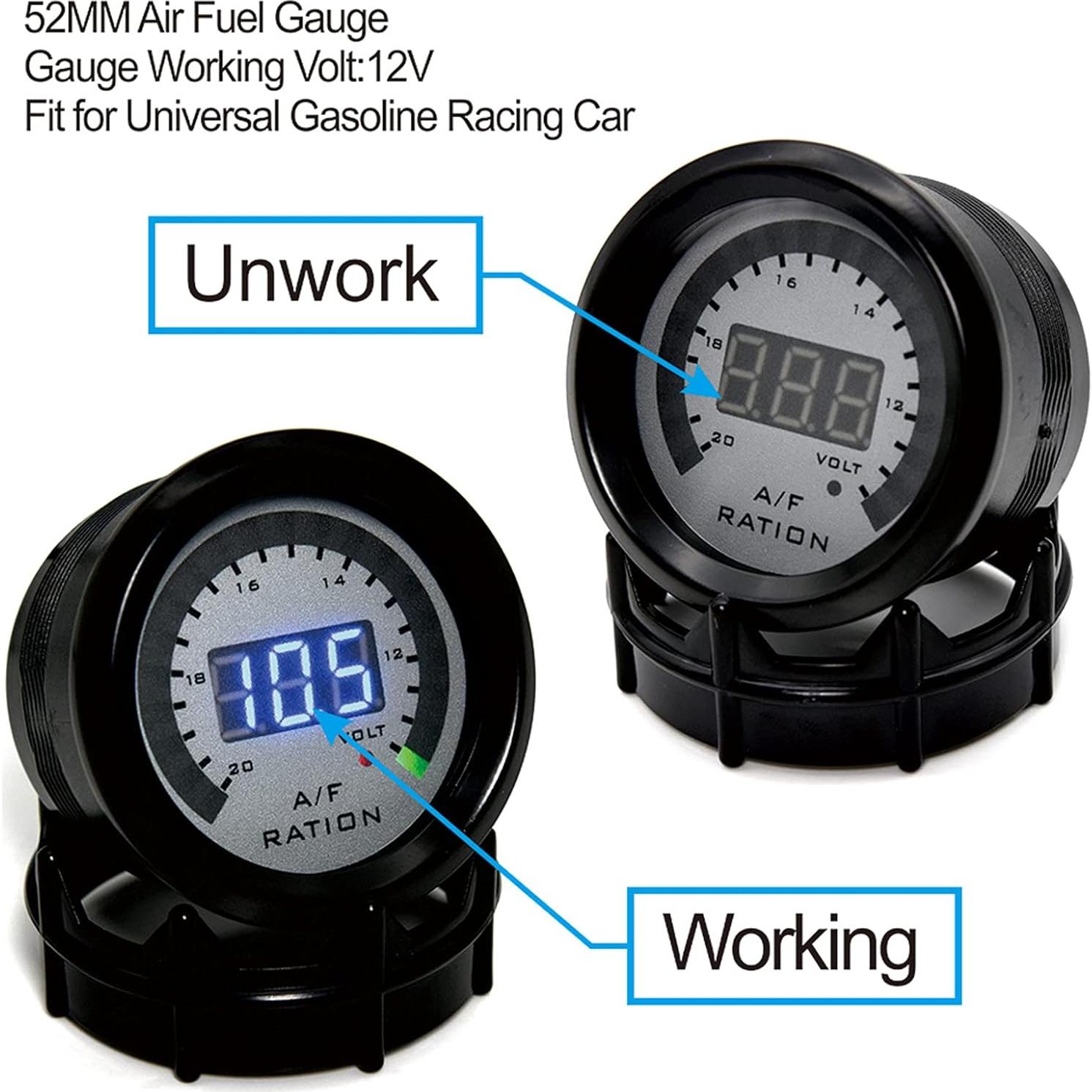 Medidor Digital Relación Aire/Combustible 52mm ARTILAURA