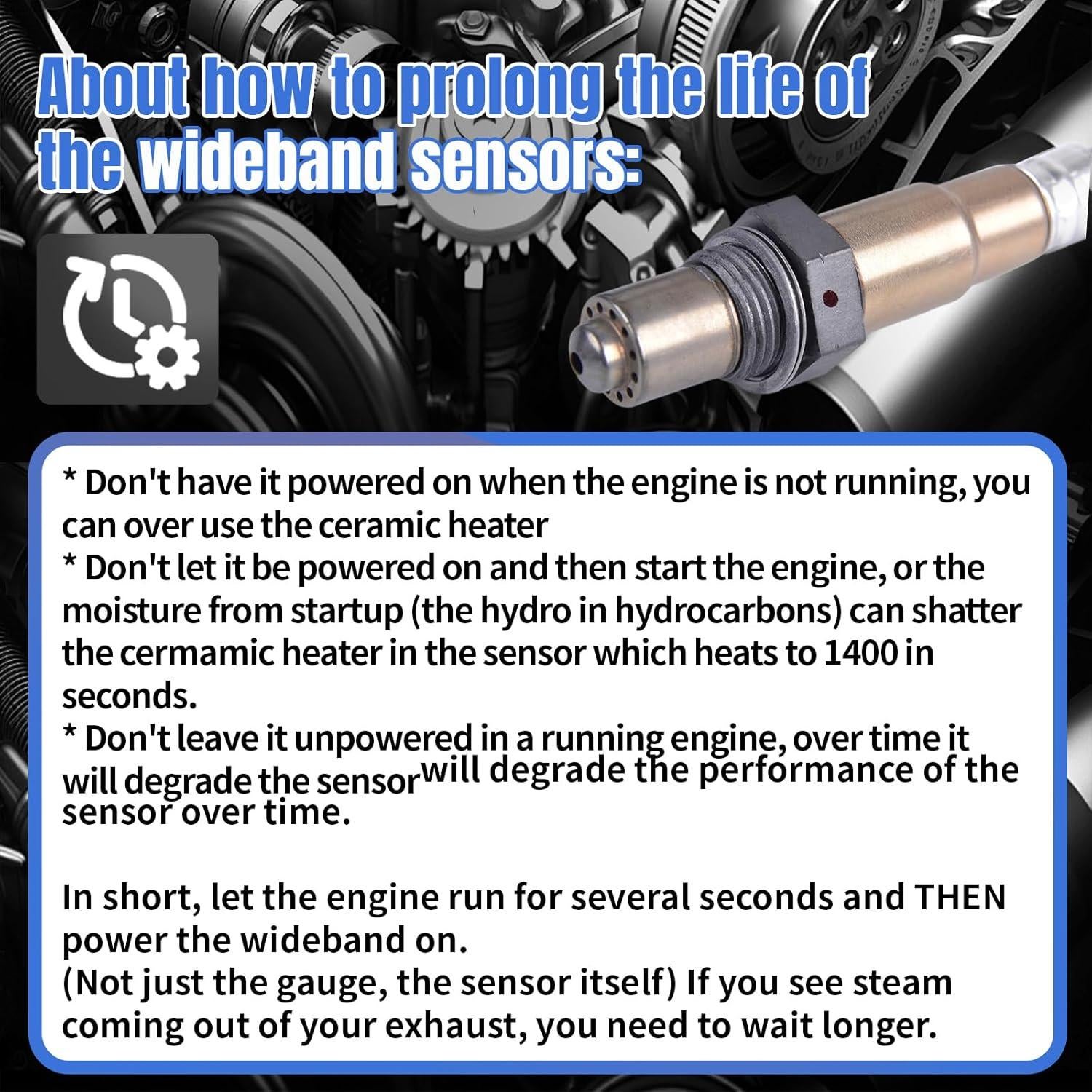 Medidor de Temperatura del Agua 52mm Universal + Sensor AFR