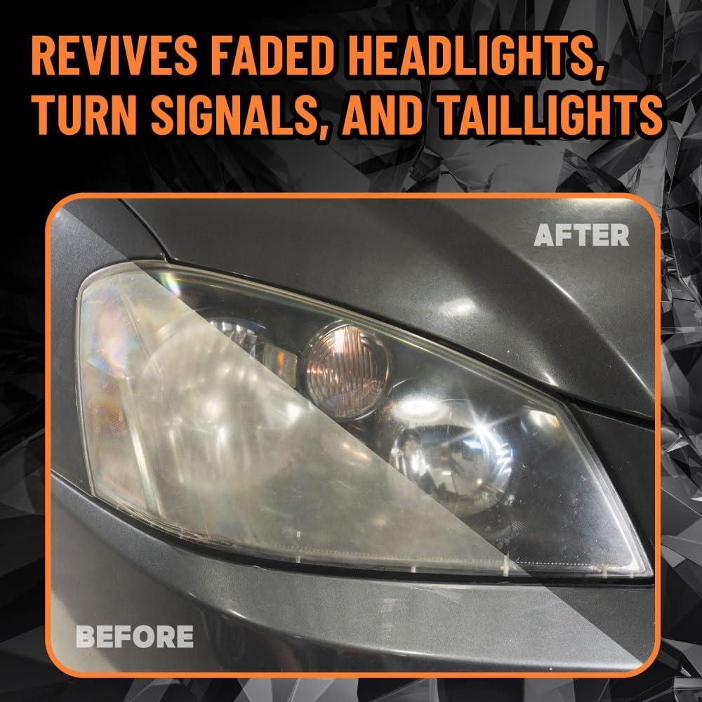 Chemical Guys Headlight Restore and Protect - Cleans, Restores Clarity, and Protects Headlights from Future Fading, Safe for Trucks, SUVs, Motorcycles, RVs & More - 16 oz