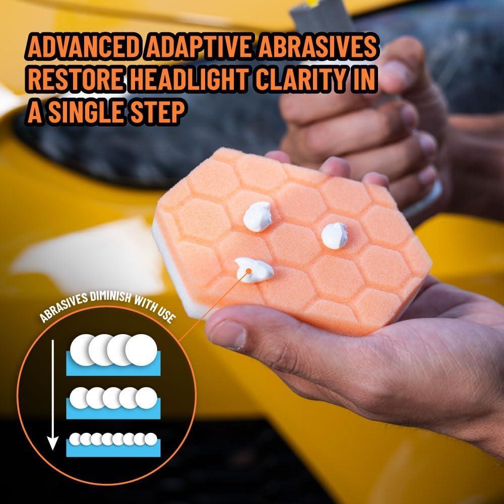 Chemical Guys Headlight Restore and Protect - Cleans, Restores Clarity, and Protects Headlights from Future Fading, Safe for Trucks, SUVs, Motorcycles, RVs & More - 16 oz