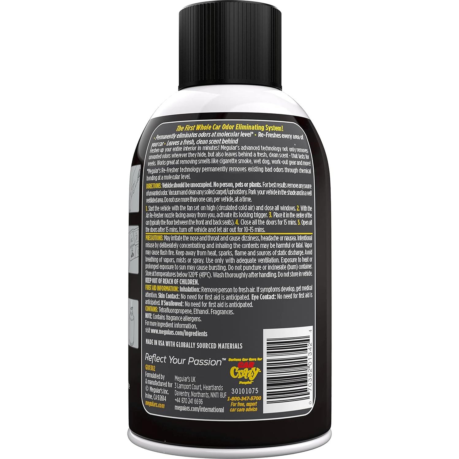 Refrescar aire automóvil Meguiar's 59 ml negro cromo