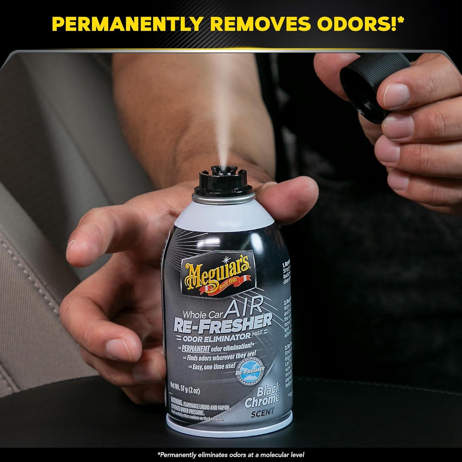 Refrescar aire automóvil Meguiar's 59 ml negro cromo