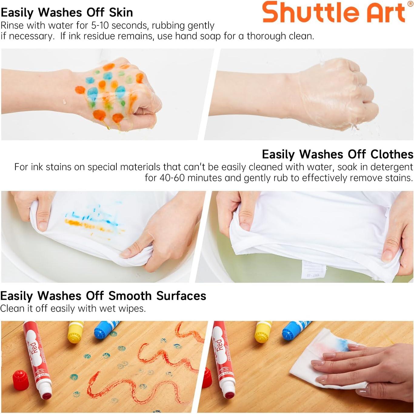 Marcadores de Puntos Shuttle Art 48 Unidades + 6 Libros Actividades