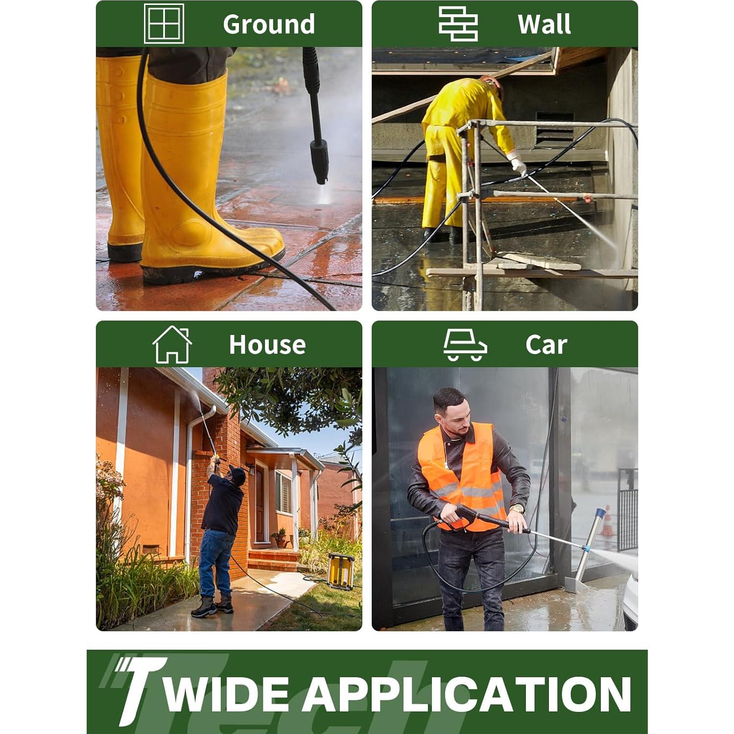 Manguera de Lavadora a Presión 15.24M TechSweepPro 4800PSI