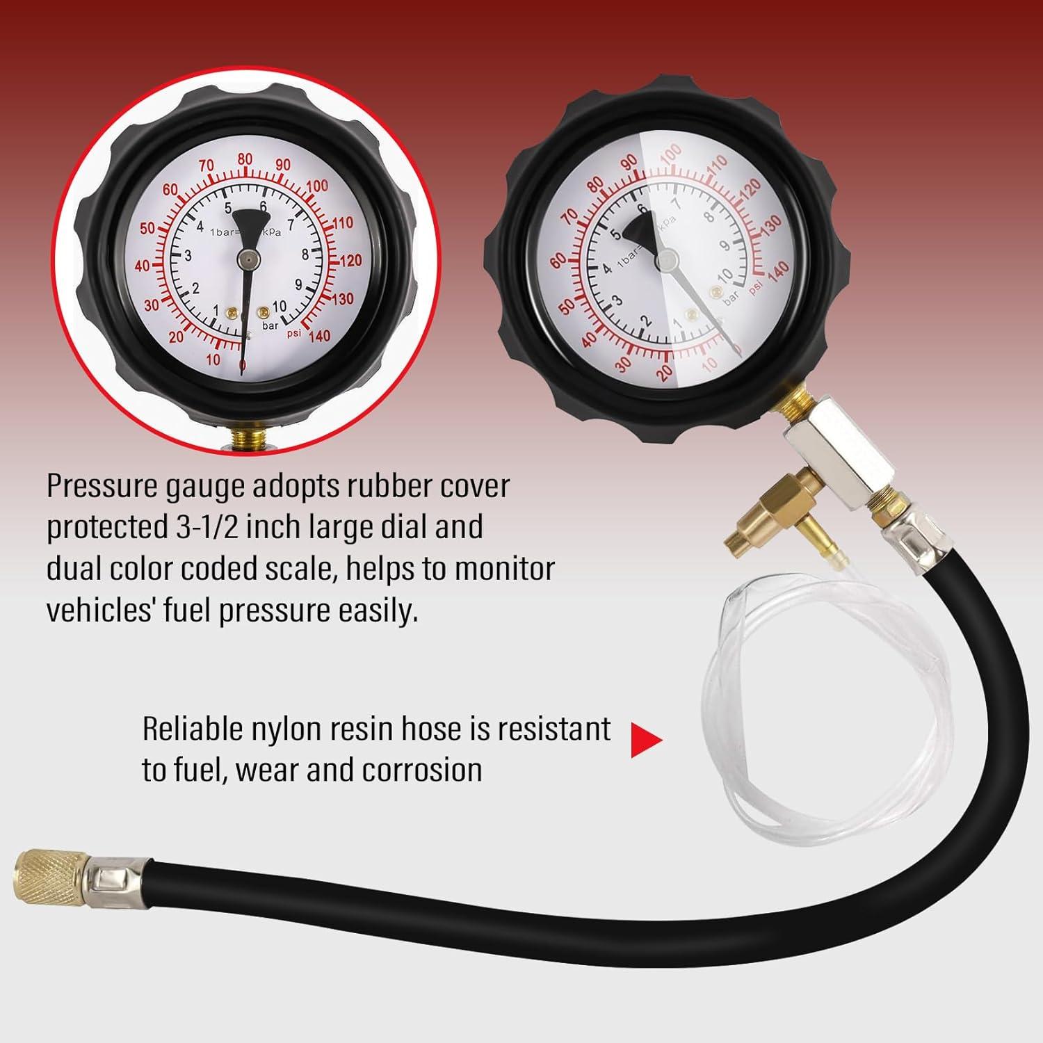 Medidor de Presión de Inyección KUNTEC KC-0109 0-10 Bar
