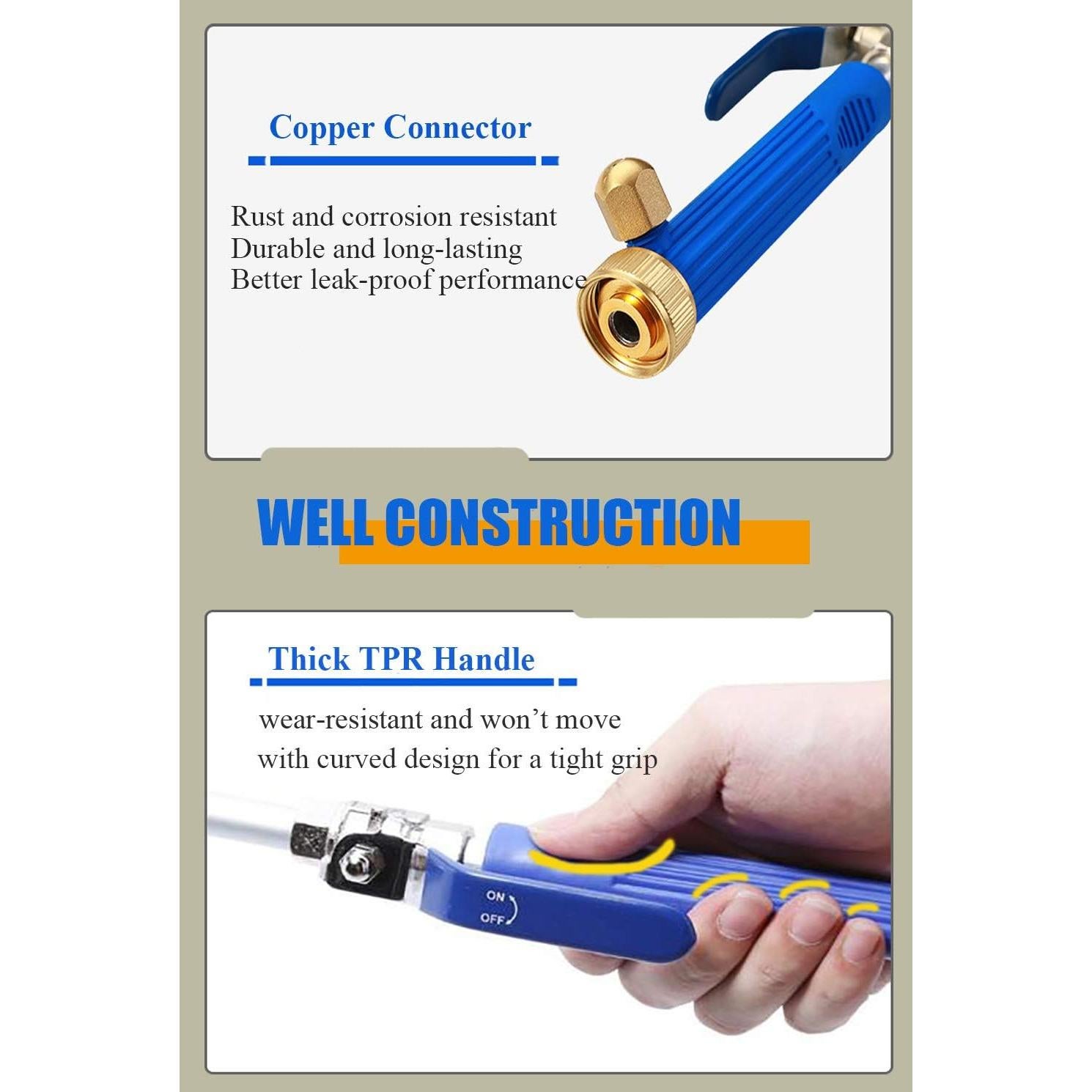 Varita de Lavado a Presión Alta Shayee JET907 44.5cm Azul