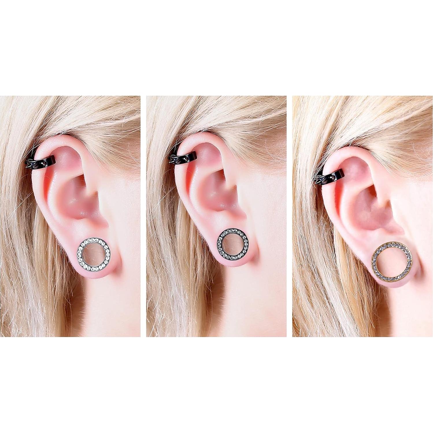 Tapones de Oído WBRWP Acero Inoxidable 3pares con Zirconio