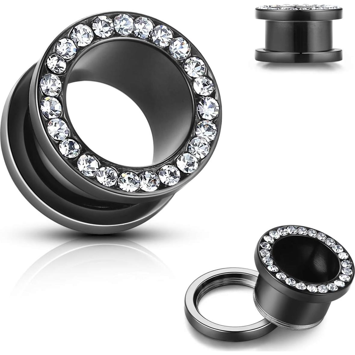 Tapones de Oído WBRWP Acero Inoxidable 3pares con Zirconio