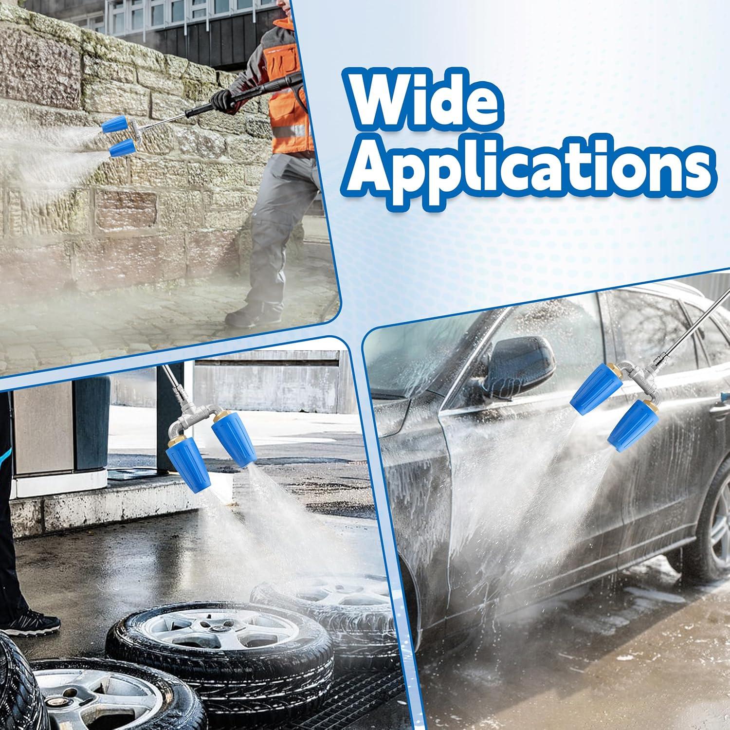 Boquilla Turbo Doble TasuoX 4000 PSI 2.0mm Conexión Rápida