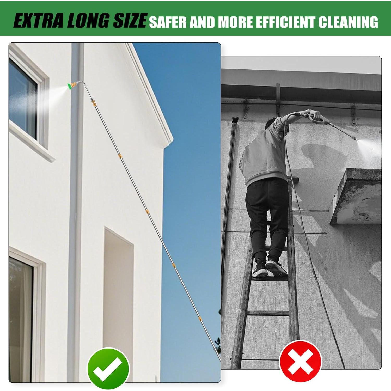 Varilla de Limpieza de Canalones JERUIFOX 8 PIES 9PCS