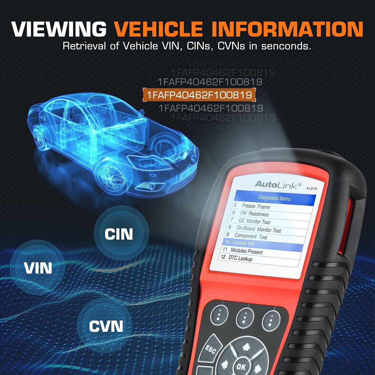 Escáner OBD2 Autel AL619 - Diagnóstico ABS/SRS y OBDII
