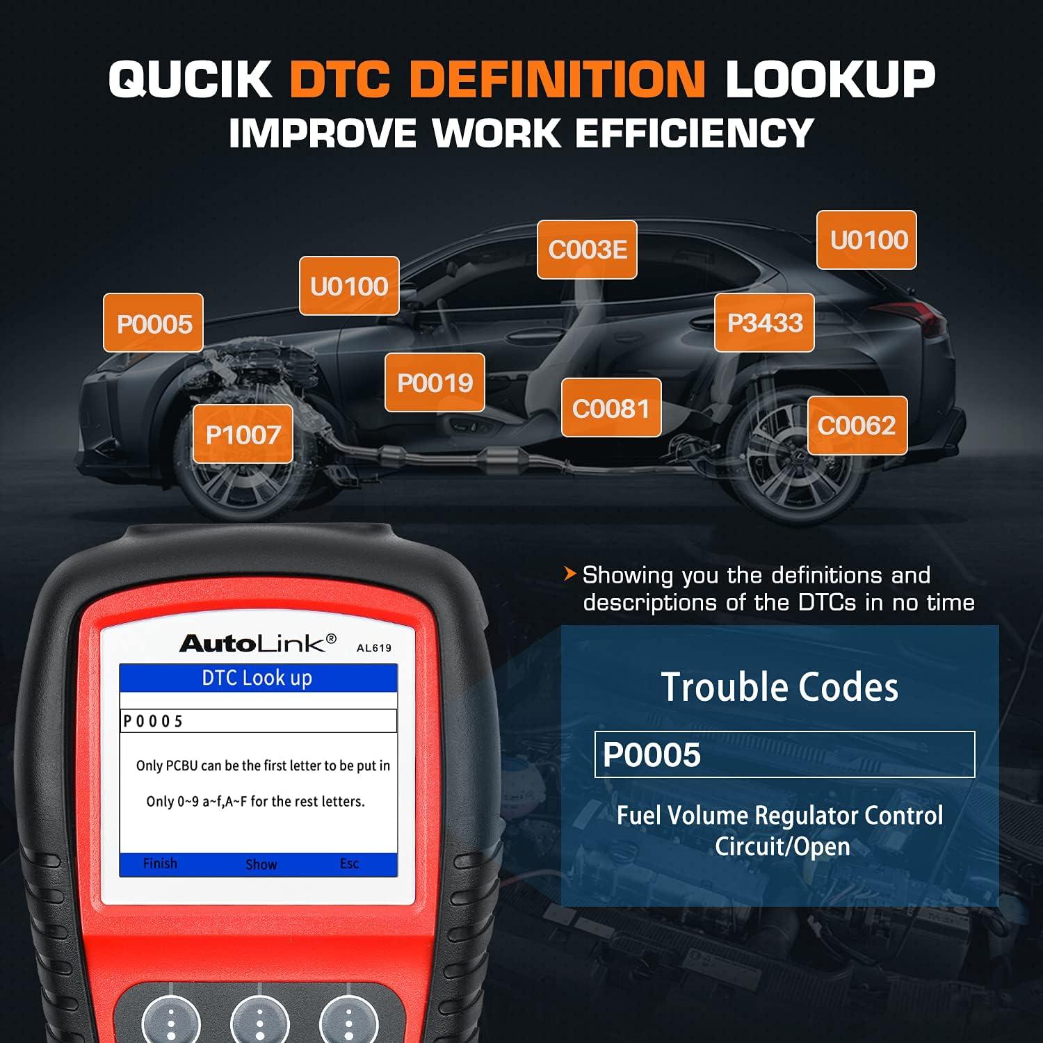 Escáner OBD2 Autel AL619 - Diagnóstico ABS/SRS y OBDII