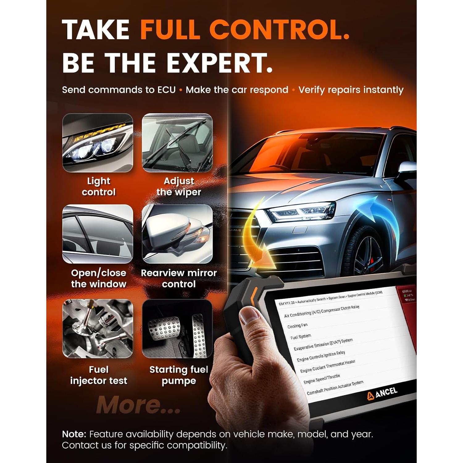 Escáner de Diagnóstico Automotriz ANCEL DS500BT Completo