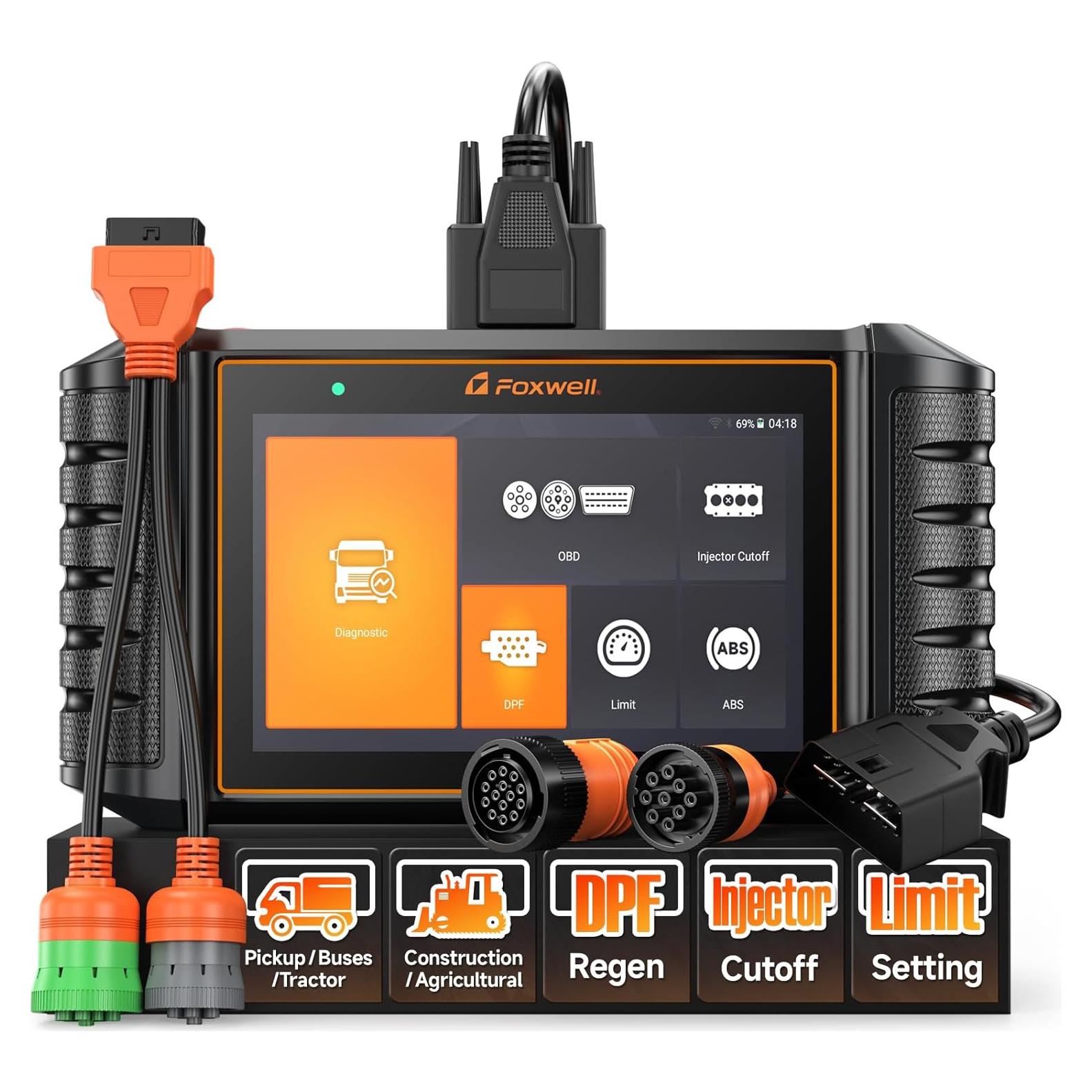 Escáner Diesel FOXWELL HD500 para Camiones Pesados DPF y ABS